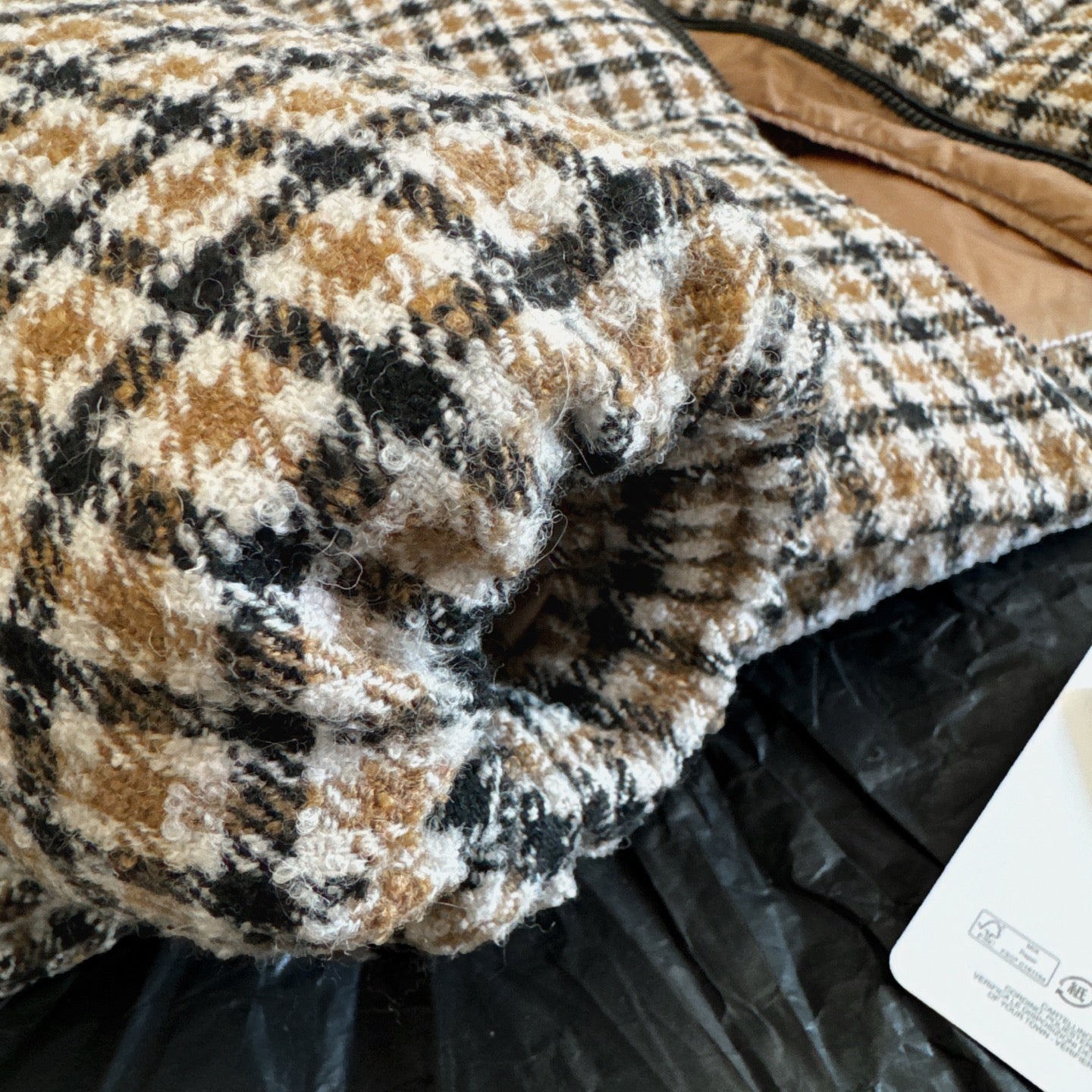 Moncler 2025 Keros Jacket Beige Mix Color Wool Down