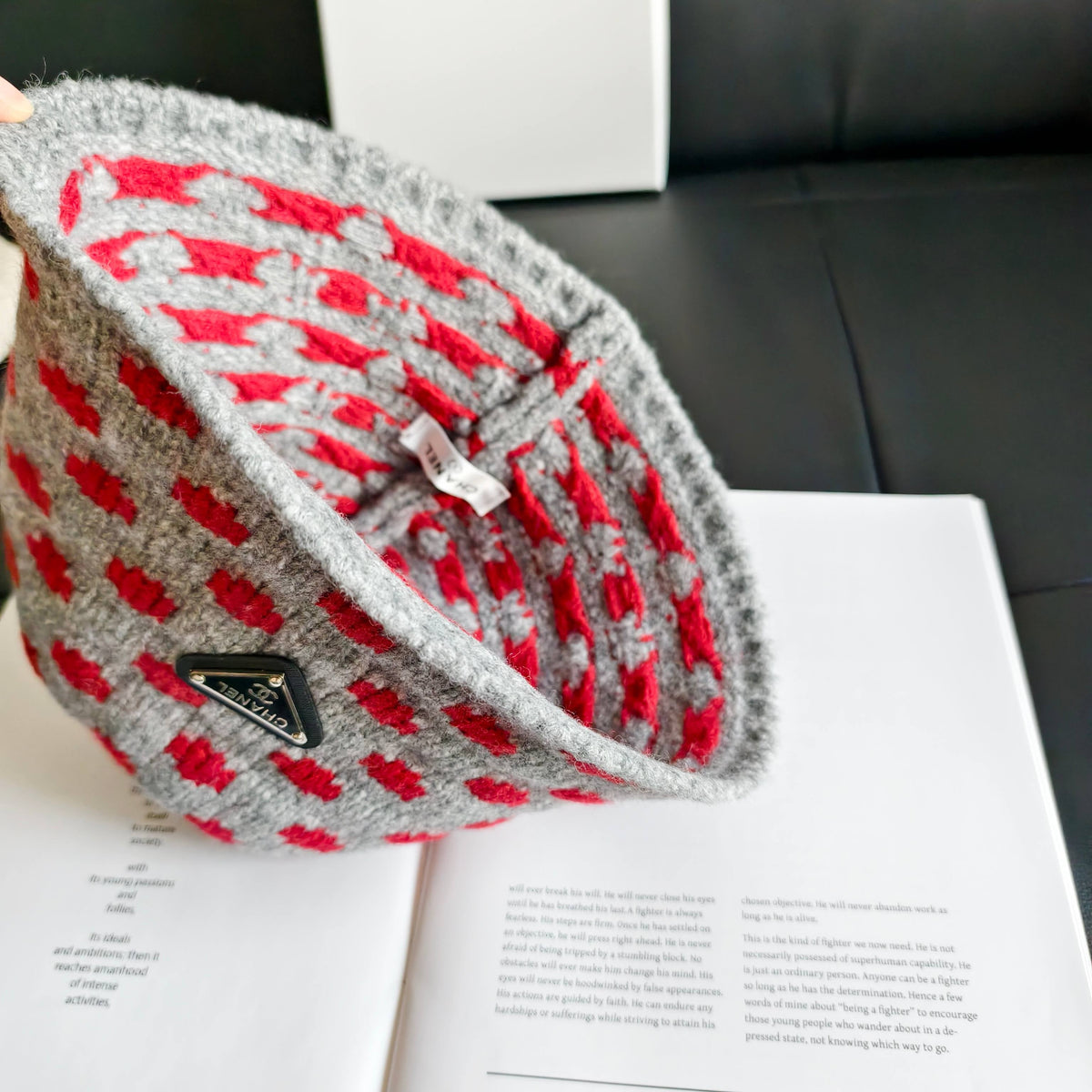 Prada 2026 Polka Dot Knitted Hat 565531