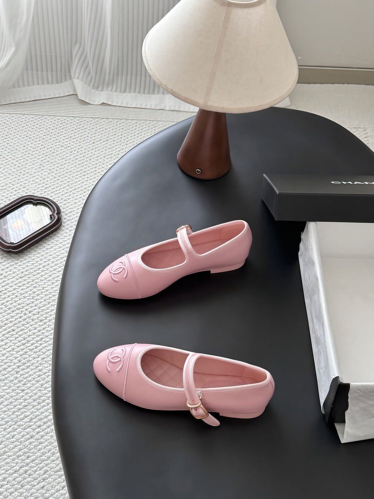 Chanel 2026 Buckle Strap Ballet Flat Leather 127903