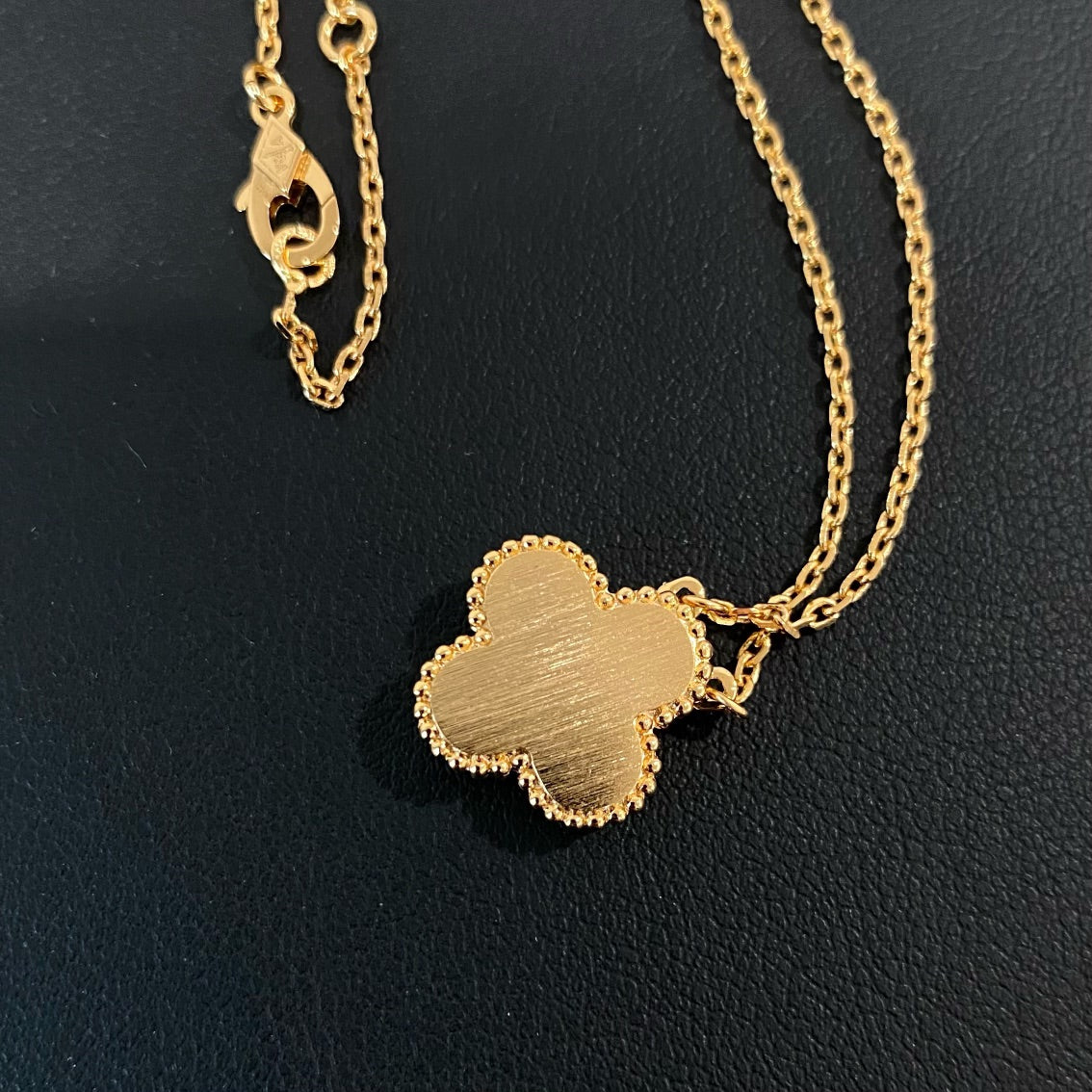 VCA Clover Limited Necklace Mop Pink 1 Diamond Gold