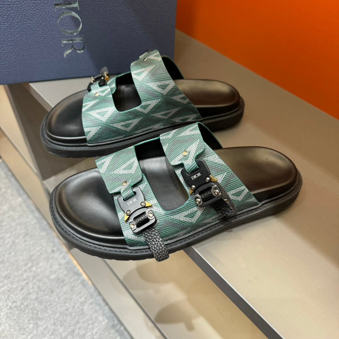 CD DOUBLE H-TOWN SANDAL PINE CALFSKIN