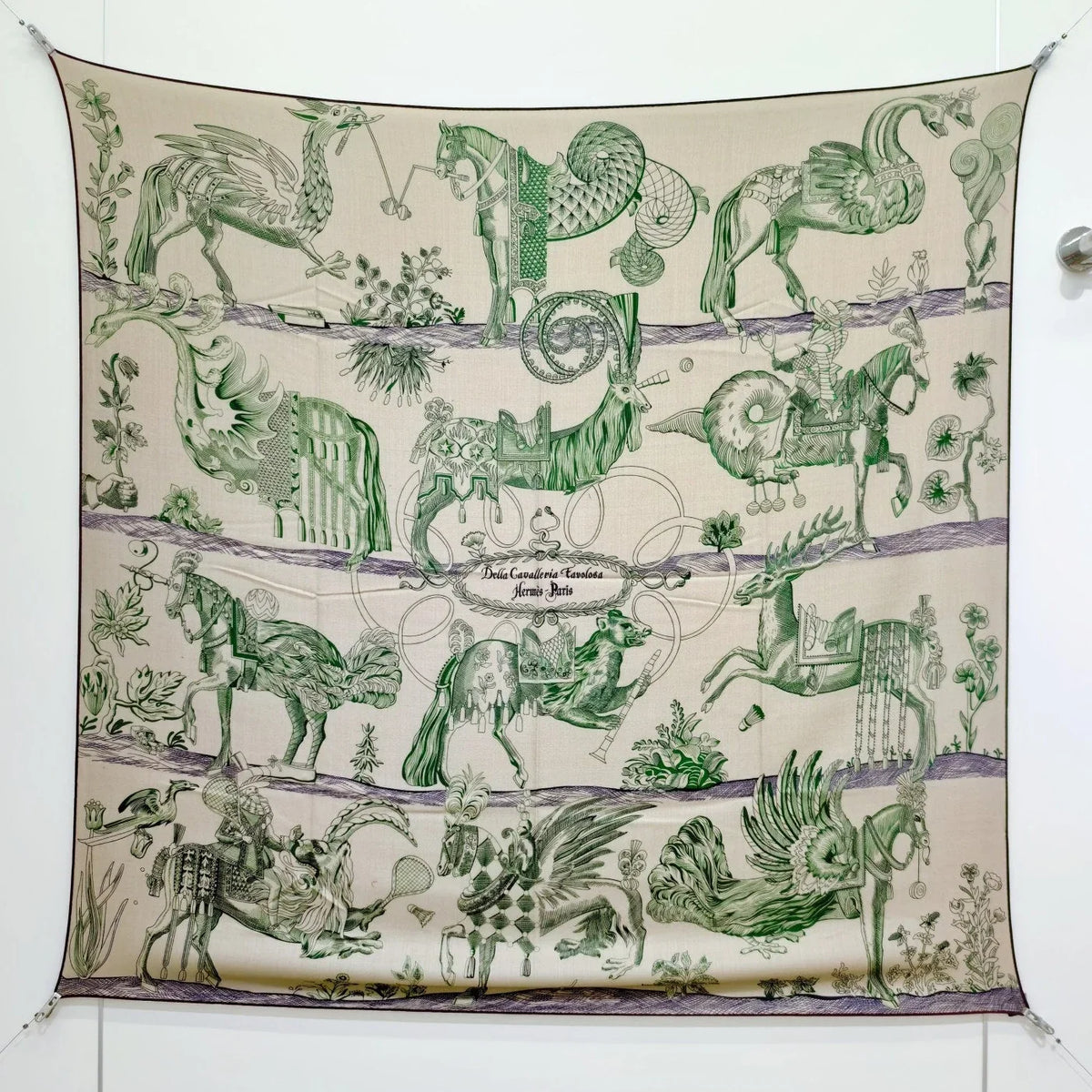 Hermes 2026 Della Cavalleria Favolosa Scarf 140cm Cashmere Silk 534752