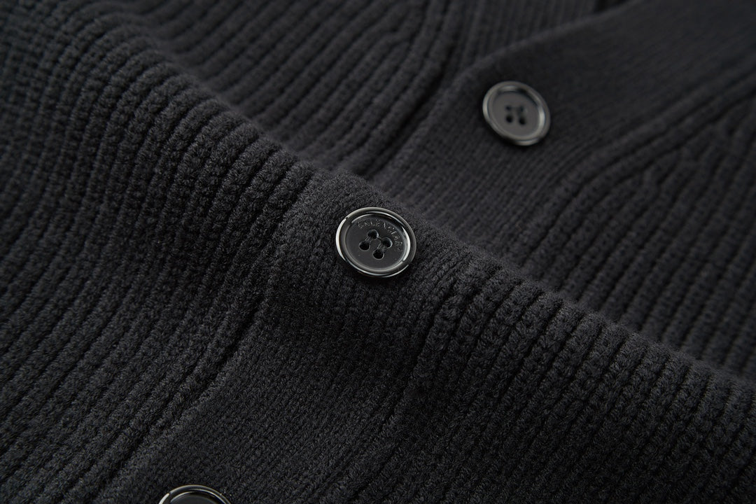 Balenciaga 25 Cardigan Black Wool 0005