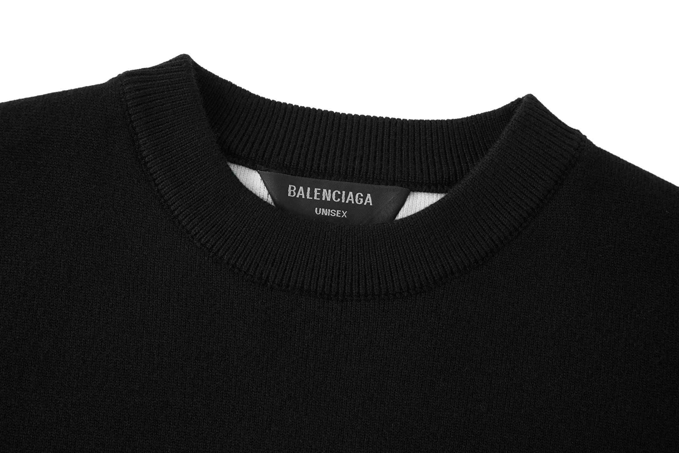 Balenciaga 25 Sweater Black Wool 0002