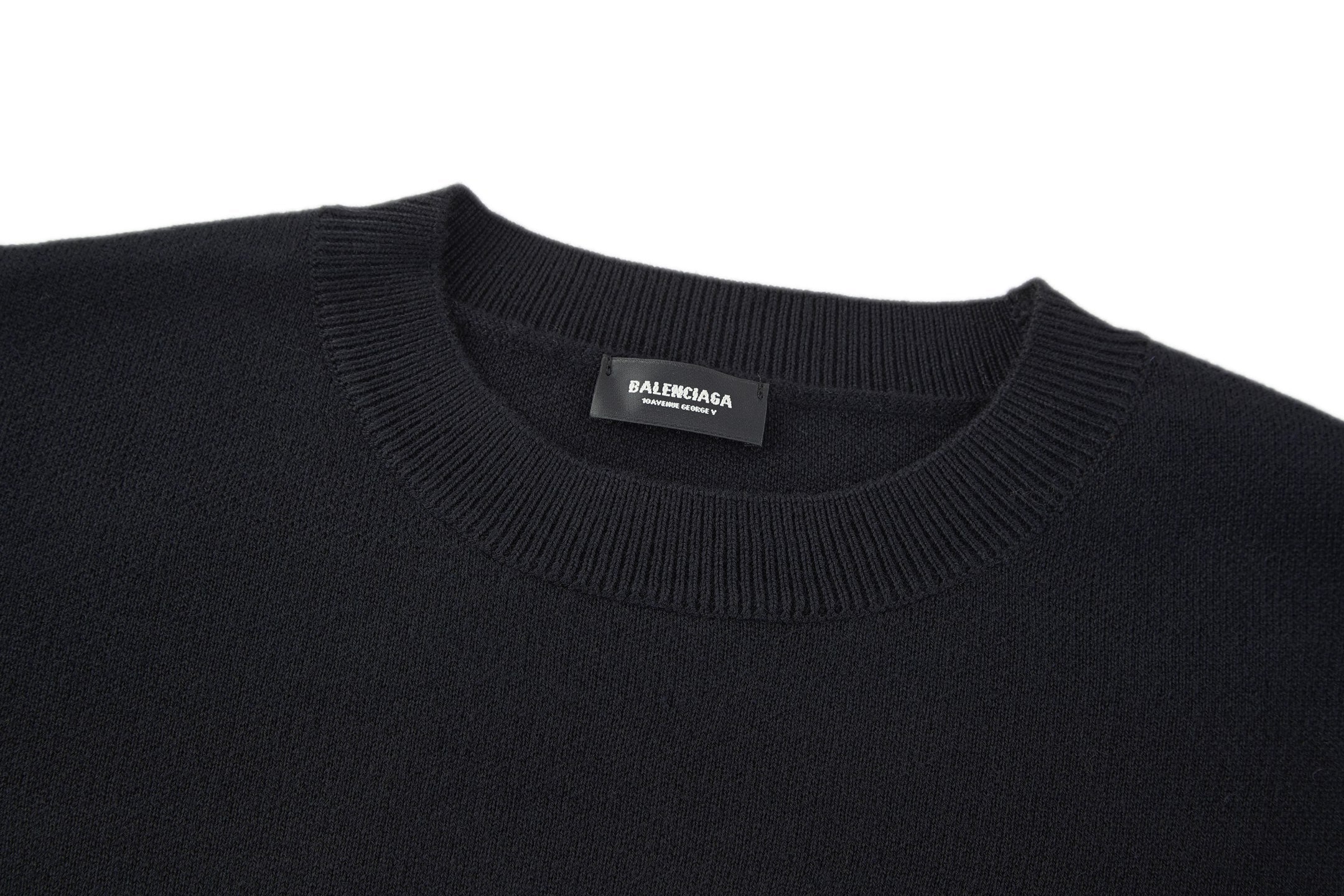 Balenciaga 25 Sweater Black Wool 0012