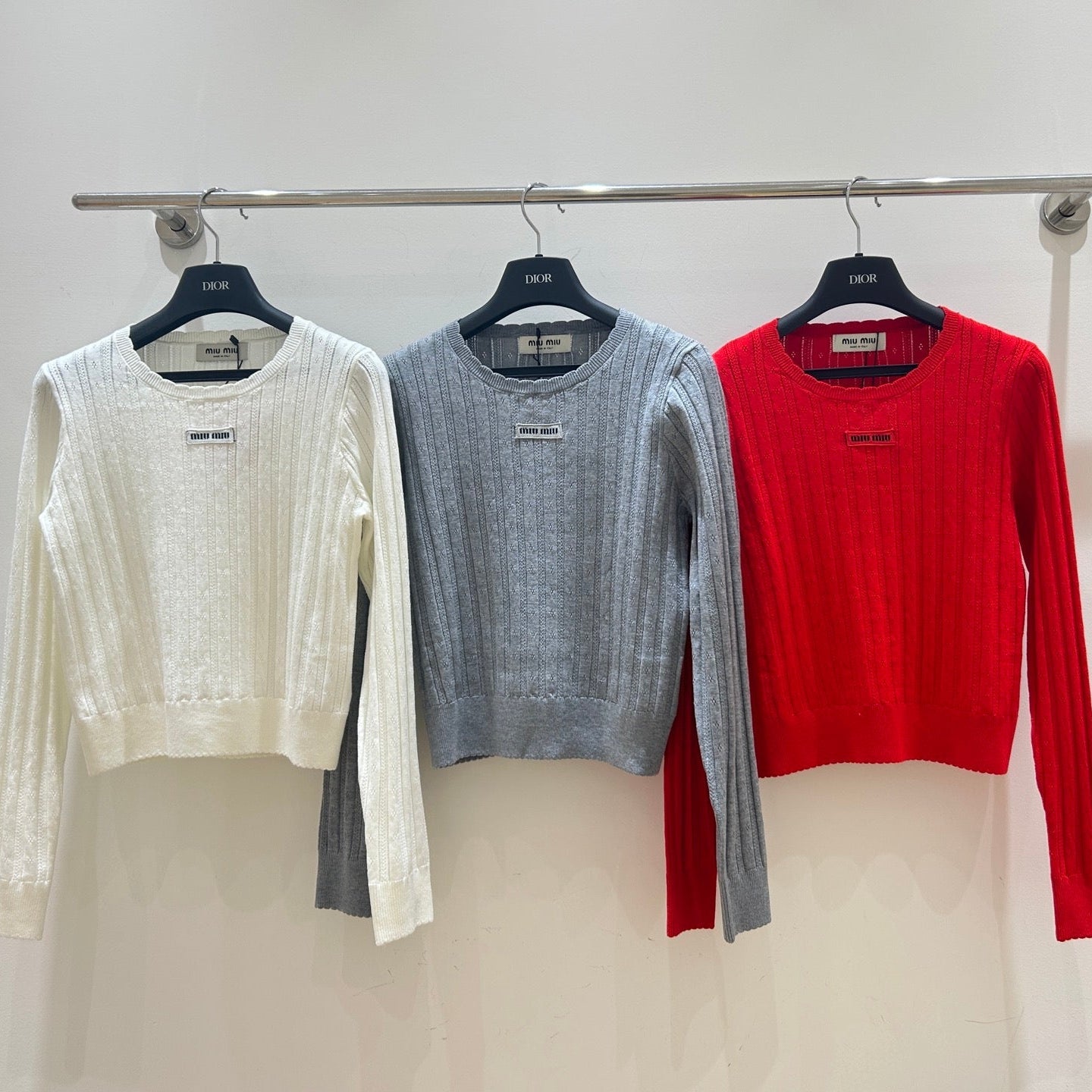 Miumiu 2025 Cable-knit Sweater Wool
