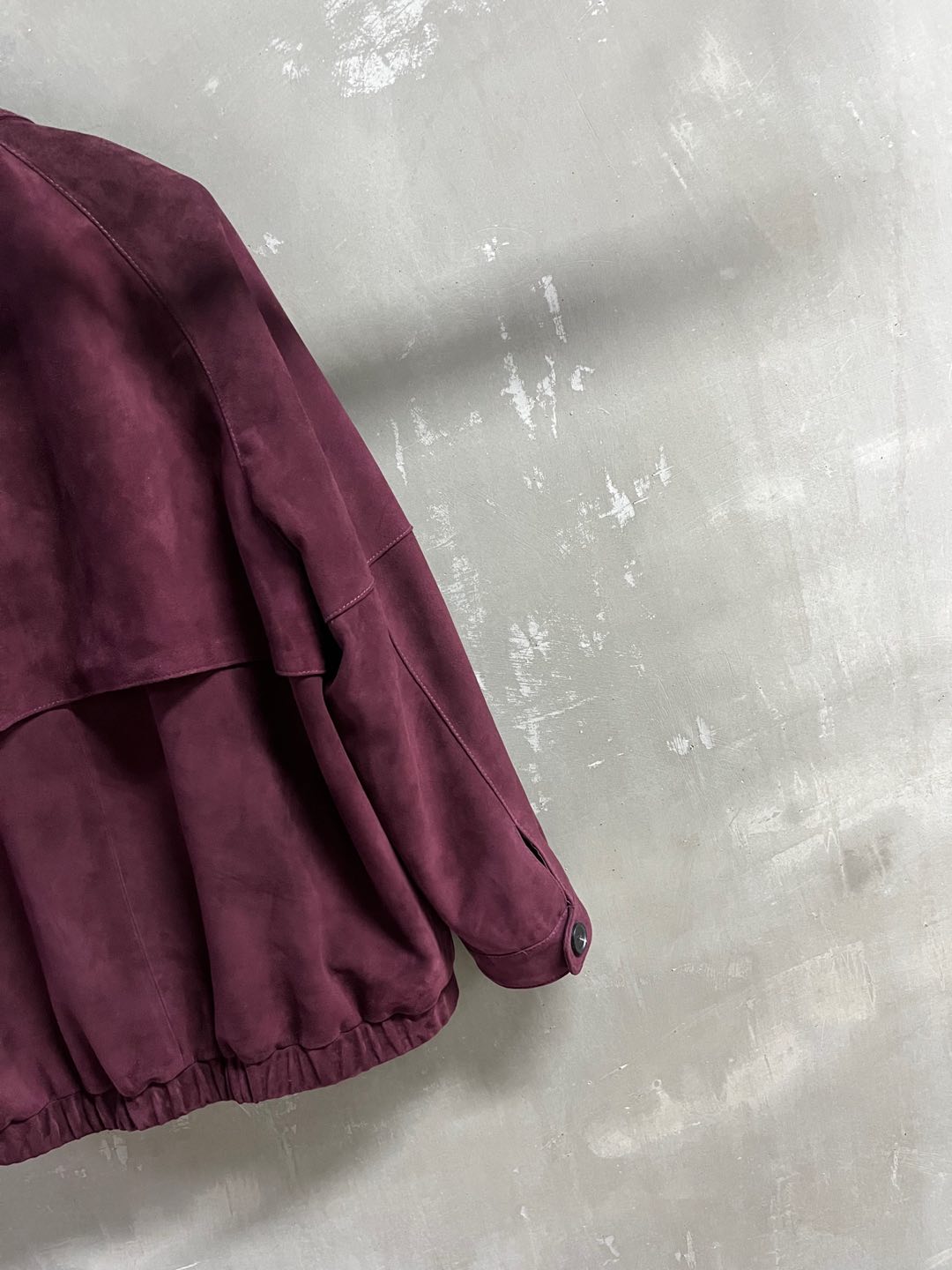 Miu Miu 2025 Jacket Burgundy Sheepskin Suede