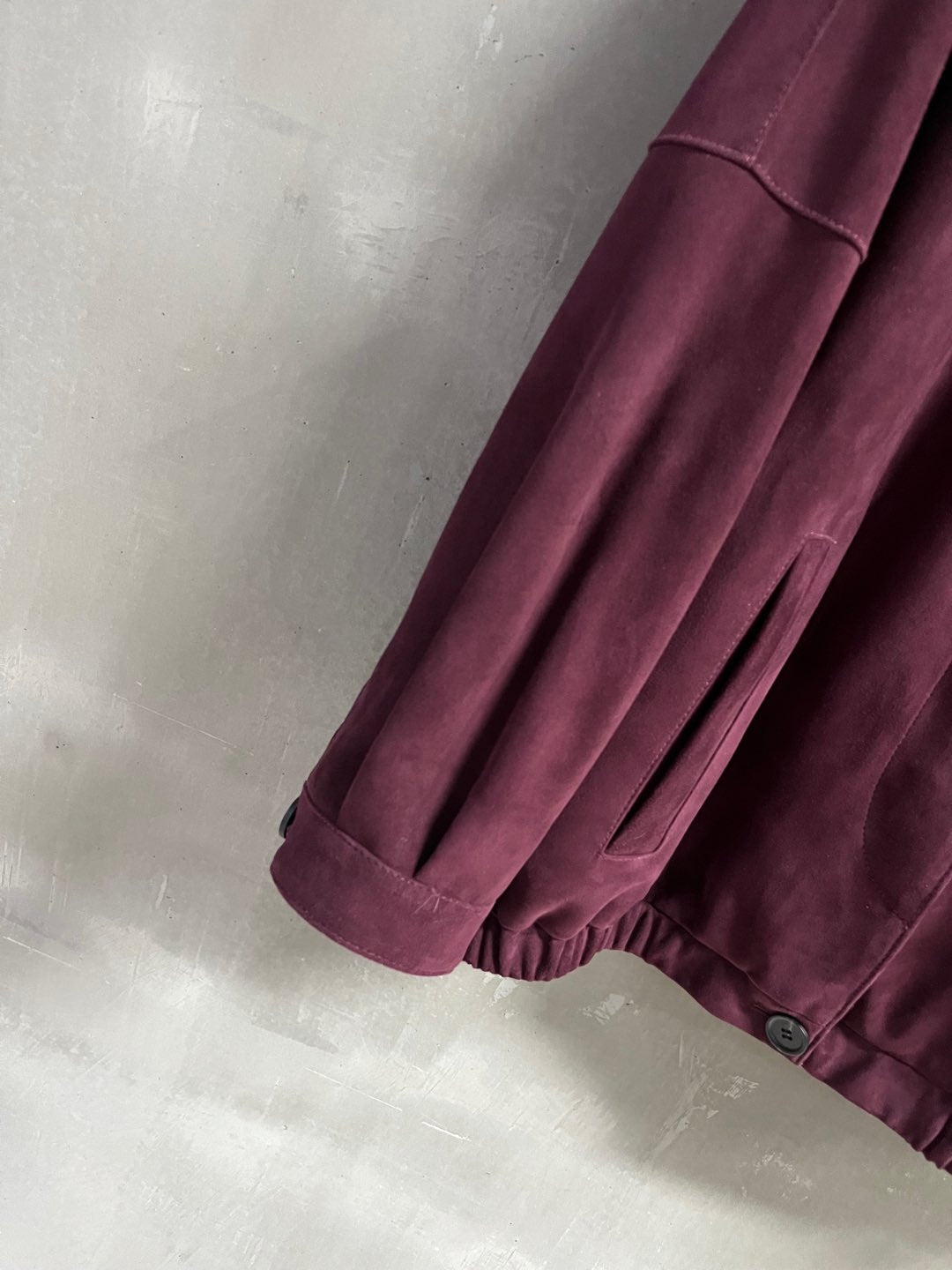 Miu Miu 2025 Jacket Burgundy Sheepskin Suede