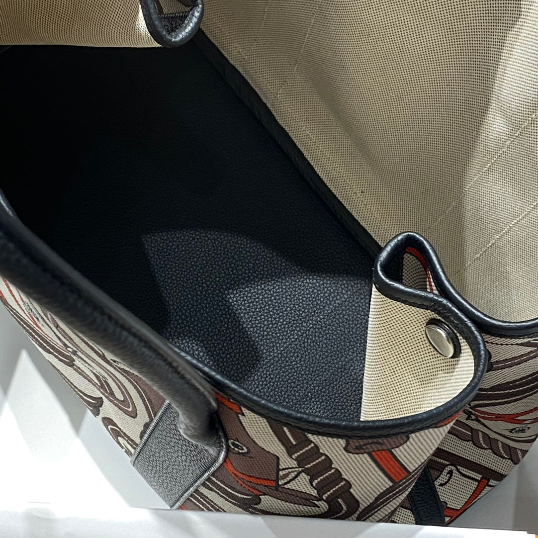 HM Garden Party 36 Multicolor Canvas and Negonda Calfskin 243402