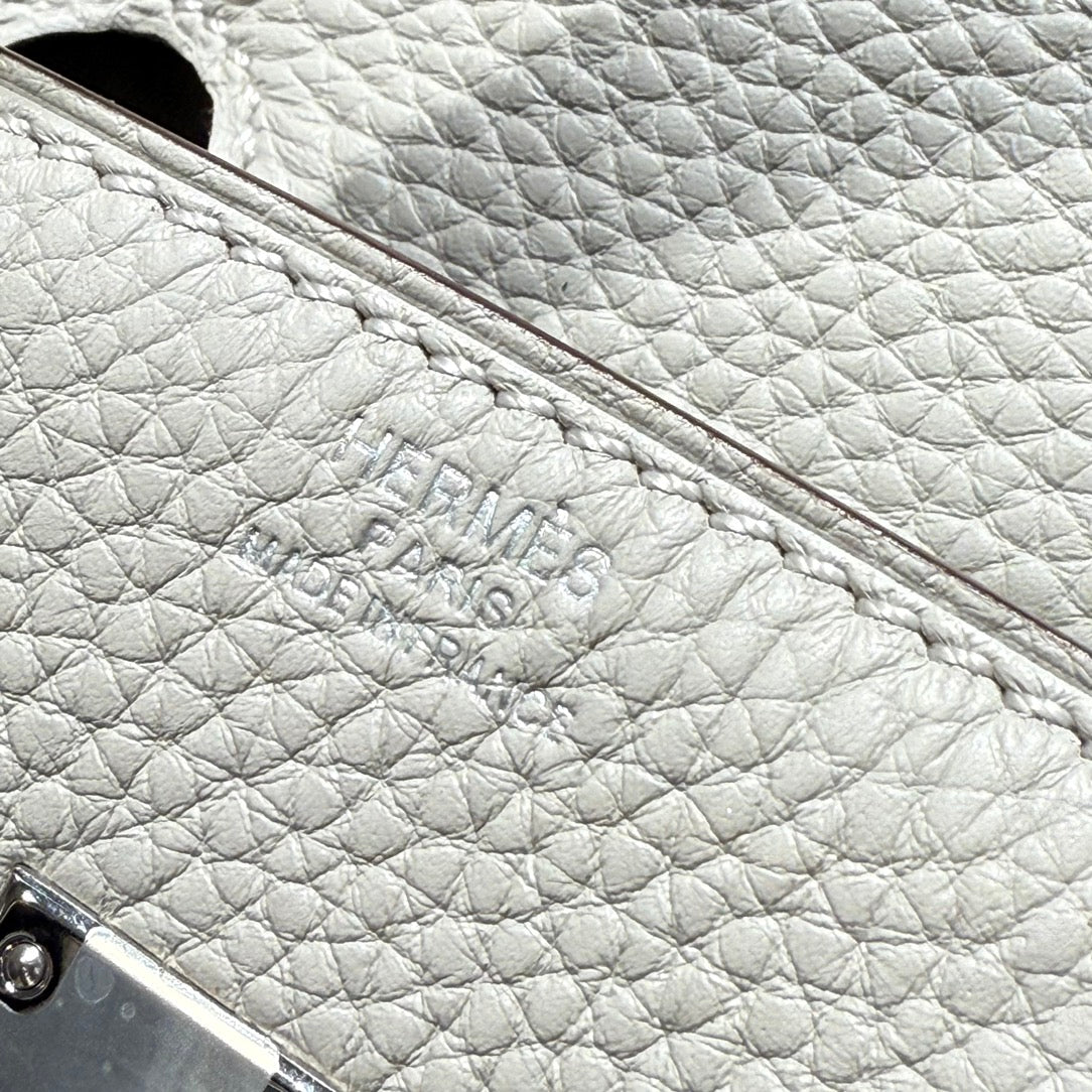 Hermes Birkin Pearl Gray and Silver Togo Leather 250048