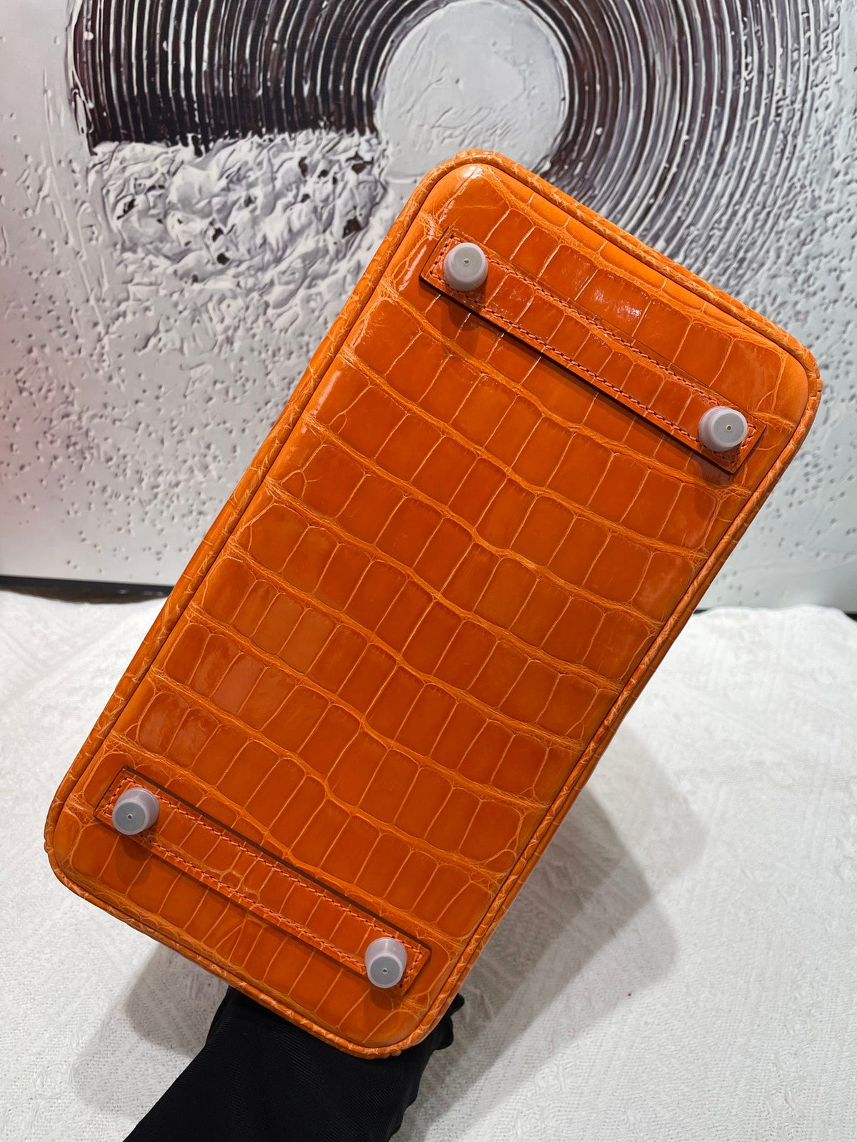 High-end Hermes 2026 Birkin Bag 25cm Glossy Crocodile Leather