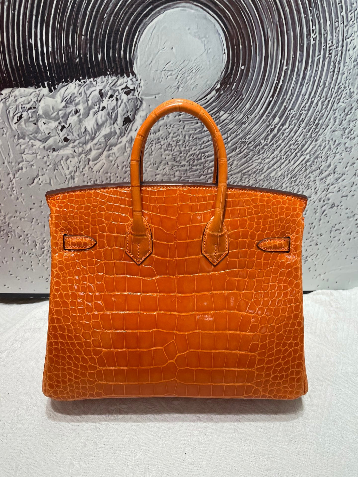 High-end Hermes 2026 Birkin Bag 25cm Glossy Crocodile Leather