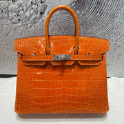 High-end Hermes 2026 Birkin Bag 25cm Glossy Crocodile Leather