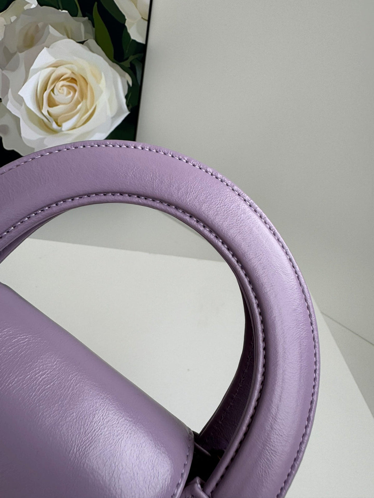 cc 24a nano 19cm kelly shopper bag violet lambskin