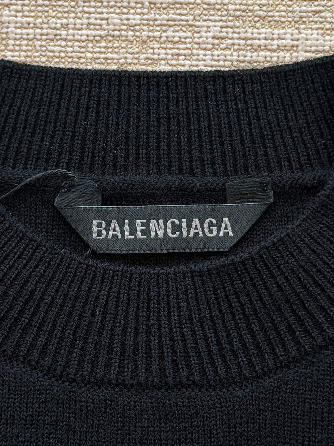 Balenciaga 25 Sweater Black Wool 0017