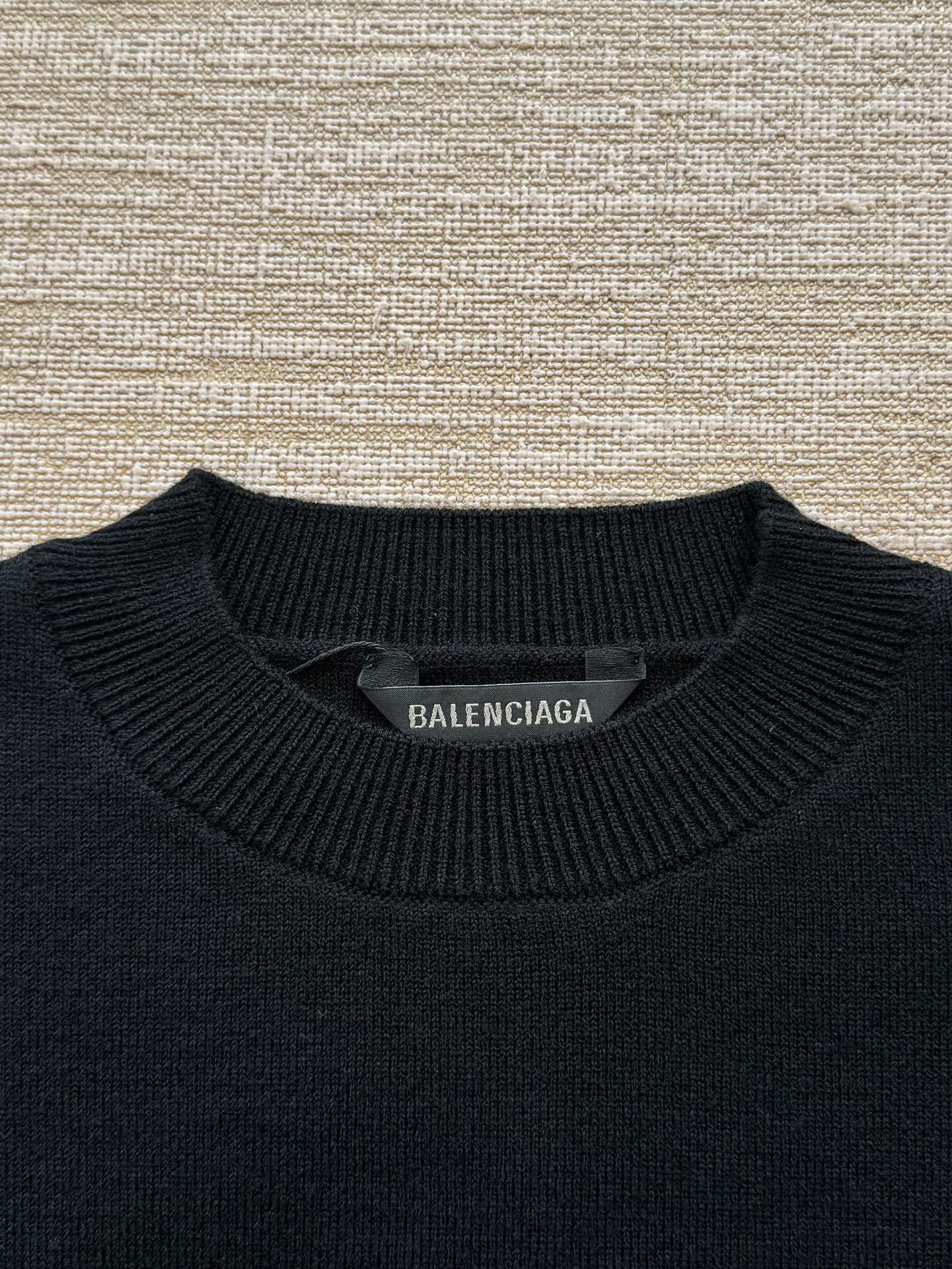 Balenciaga 25 Sweater Black Wool 0017