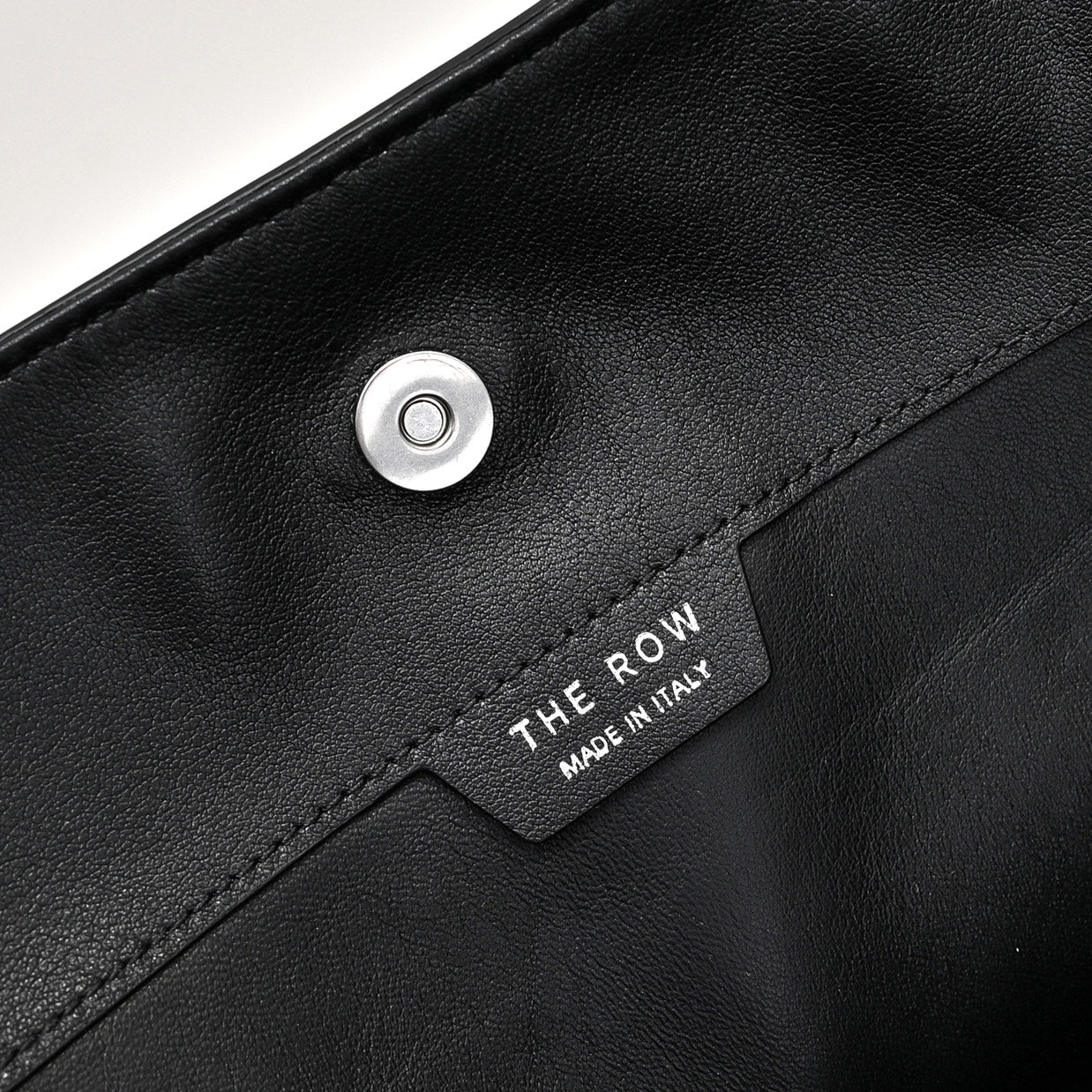 The Row Alexia Tote Bag 36cm Black Leather