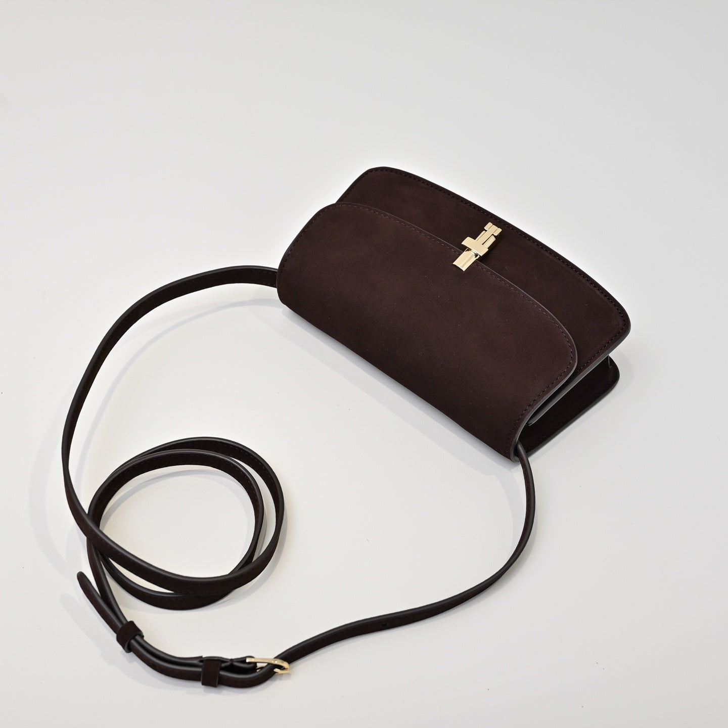 The Row Sofia 19cm Chocolate Suede