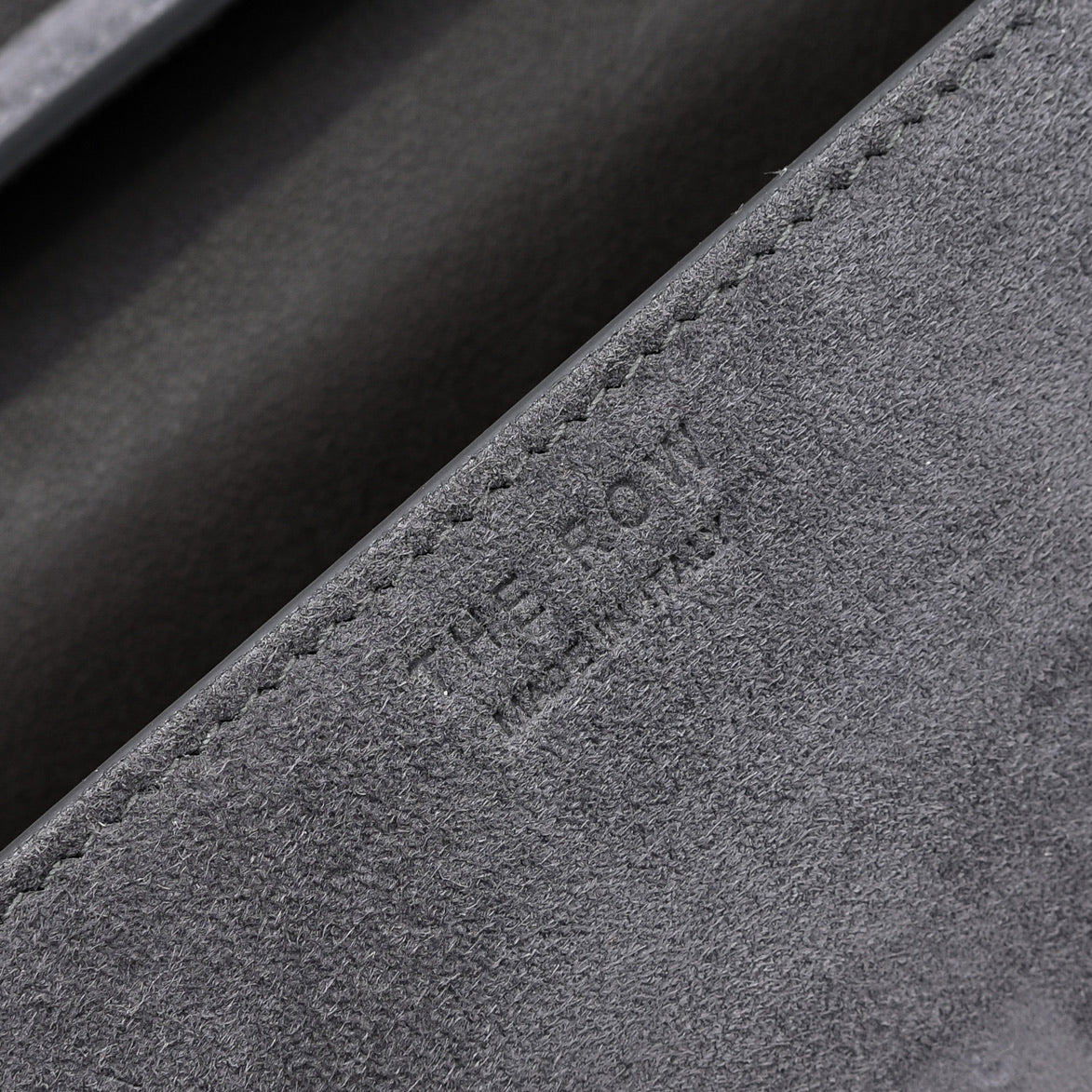 The Row Sofia 19cm Dark Grey Suede