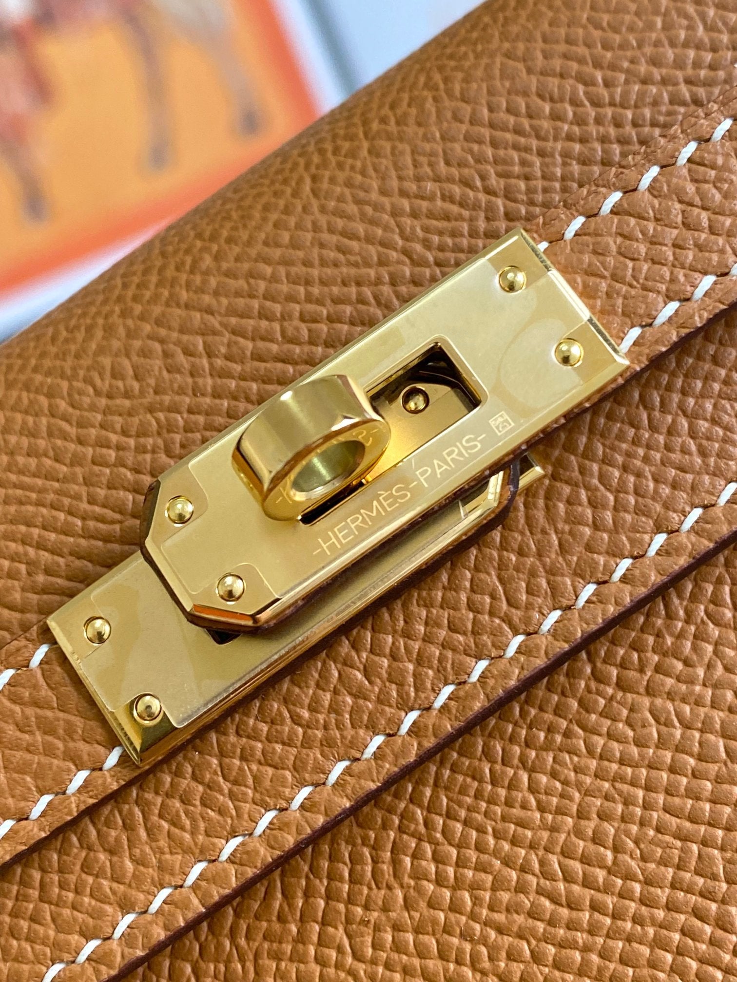 HM Mini Kelly 19cm Gold Epsom Gold Hardware