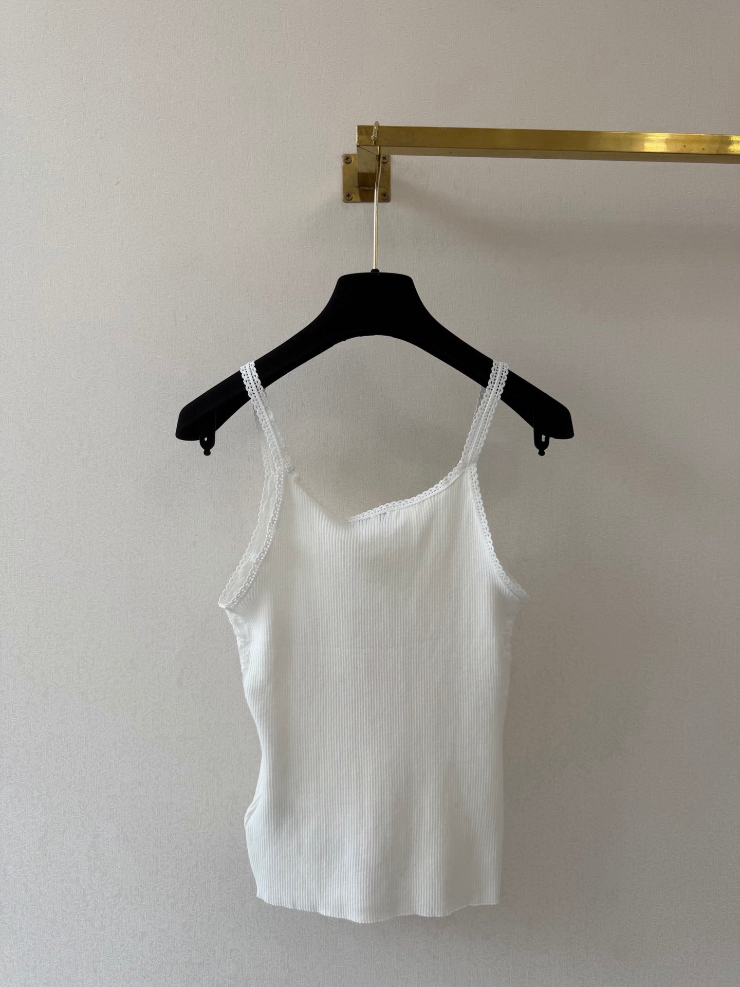 Miumiu 2026 Camisole White Lace Cotton 394789