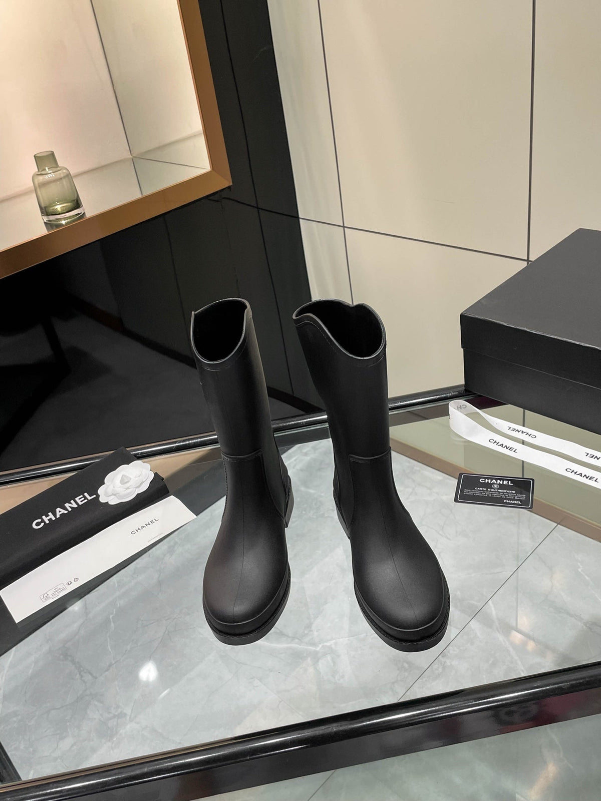 Chanel 2026 Caoutchouk CC Boots Rubber 191176