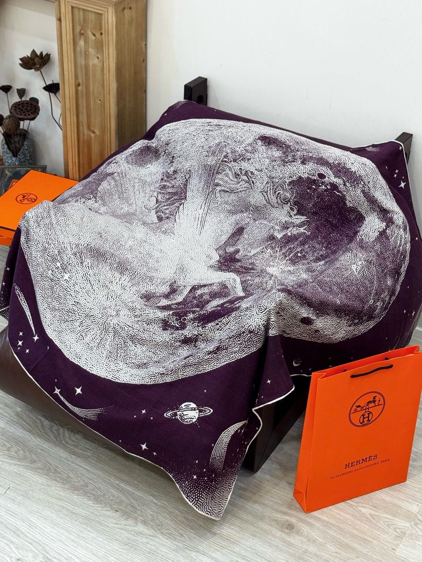 HM Clair de Lune 140 CM Purple Cashmere and Silk 293249