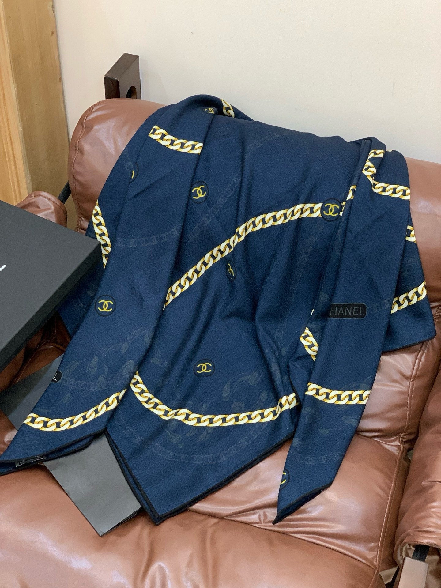 CC 25 Scarf 140cm Dark Blue Cashmere 293265