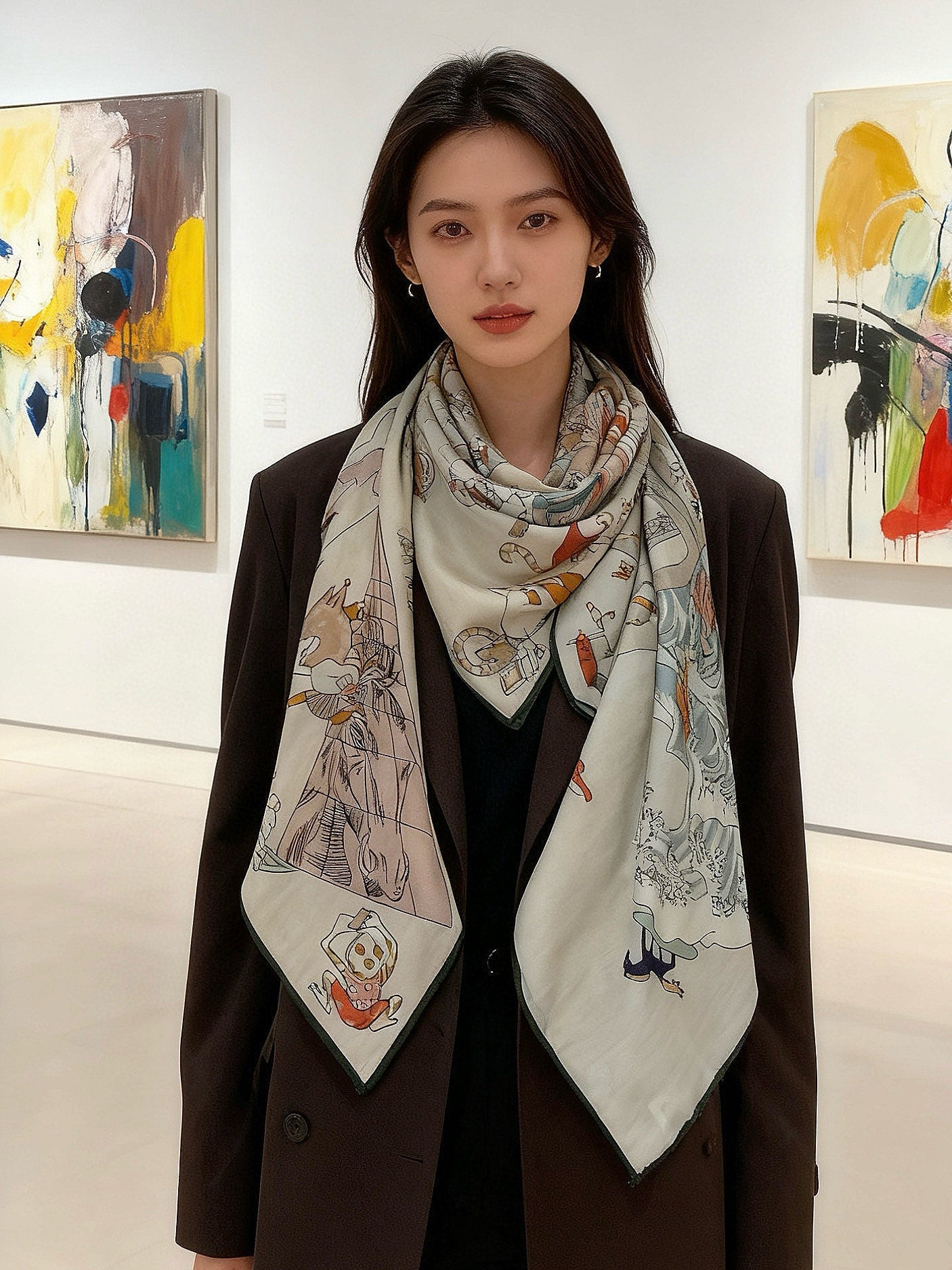 HM Equestrian Academy 140 CM Gray Cashmere and Silk 293269