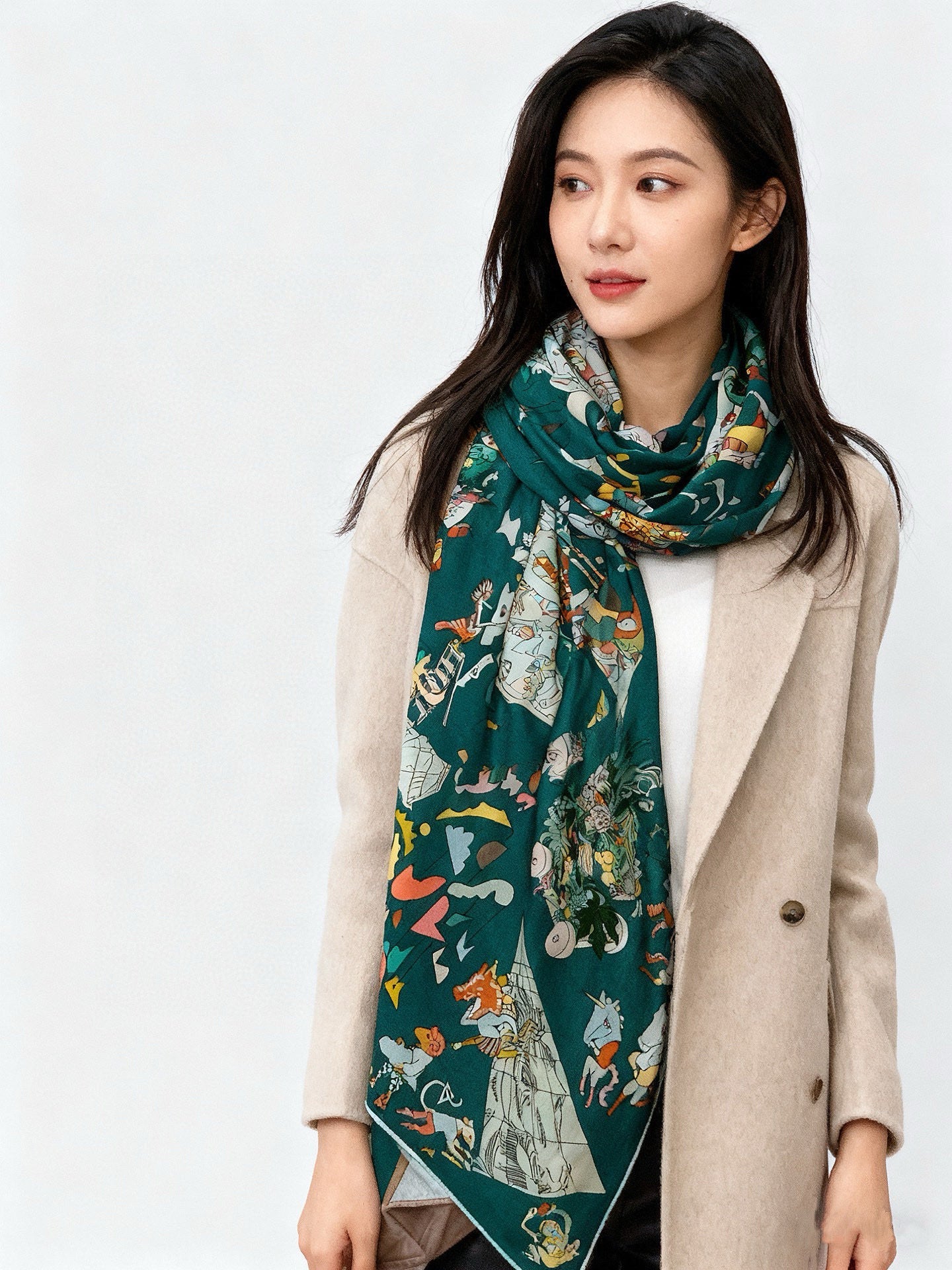 HM Equestrian Academy 140 CM Dark Green Cashmere and Silk 293273