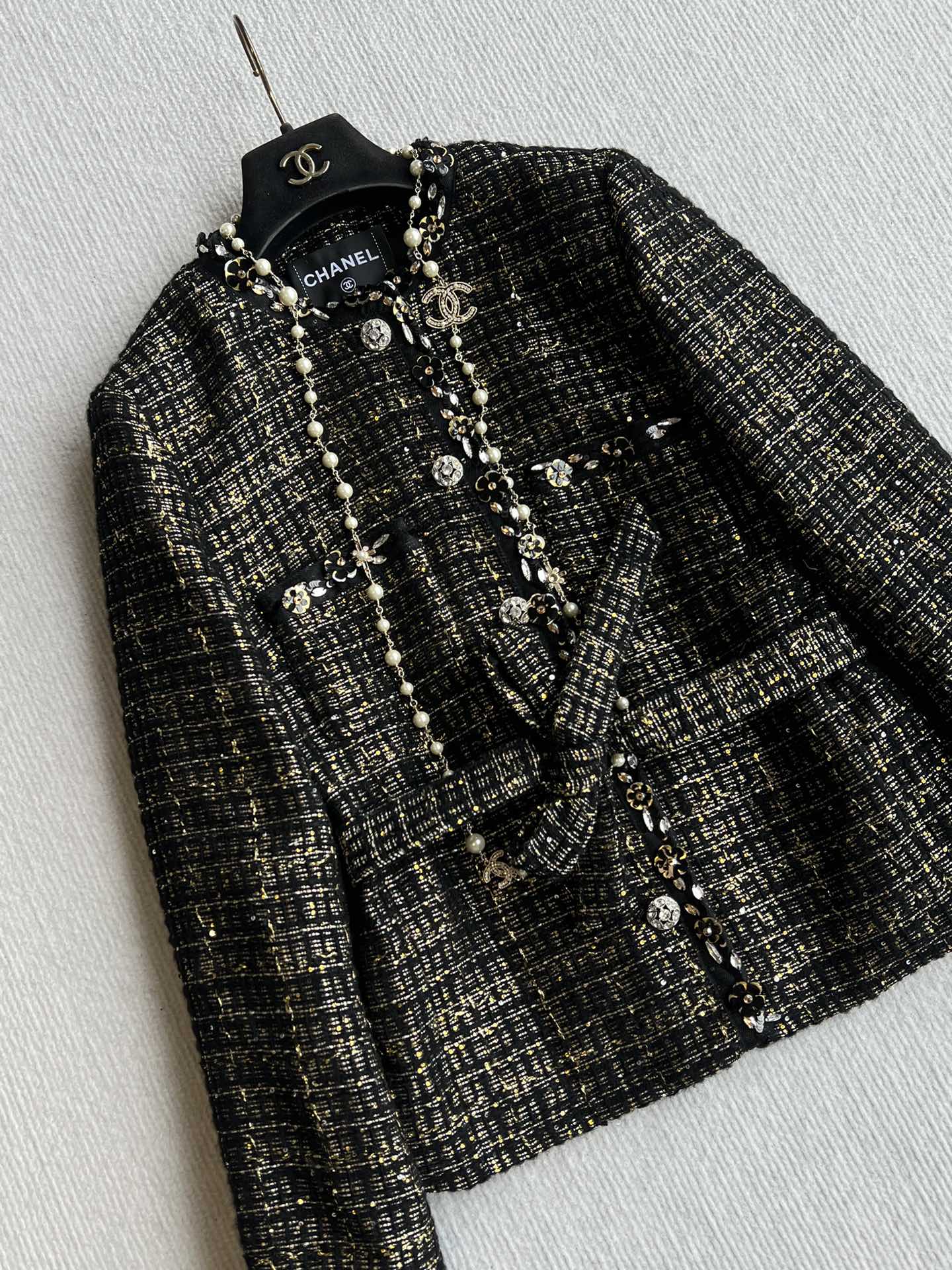 CC 25 Set Tweed Black Polyester Wool 289987