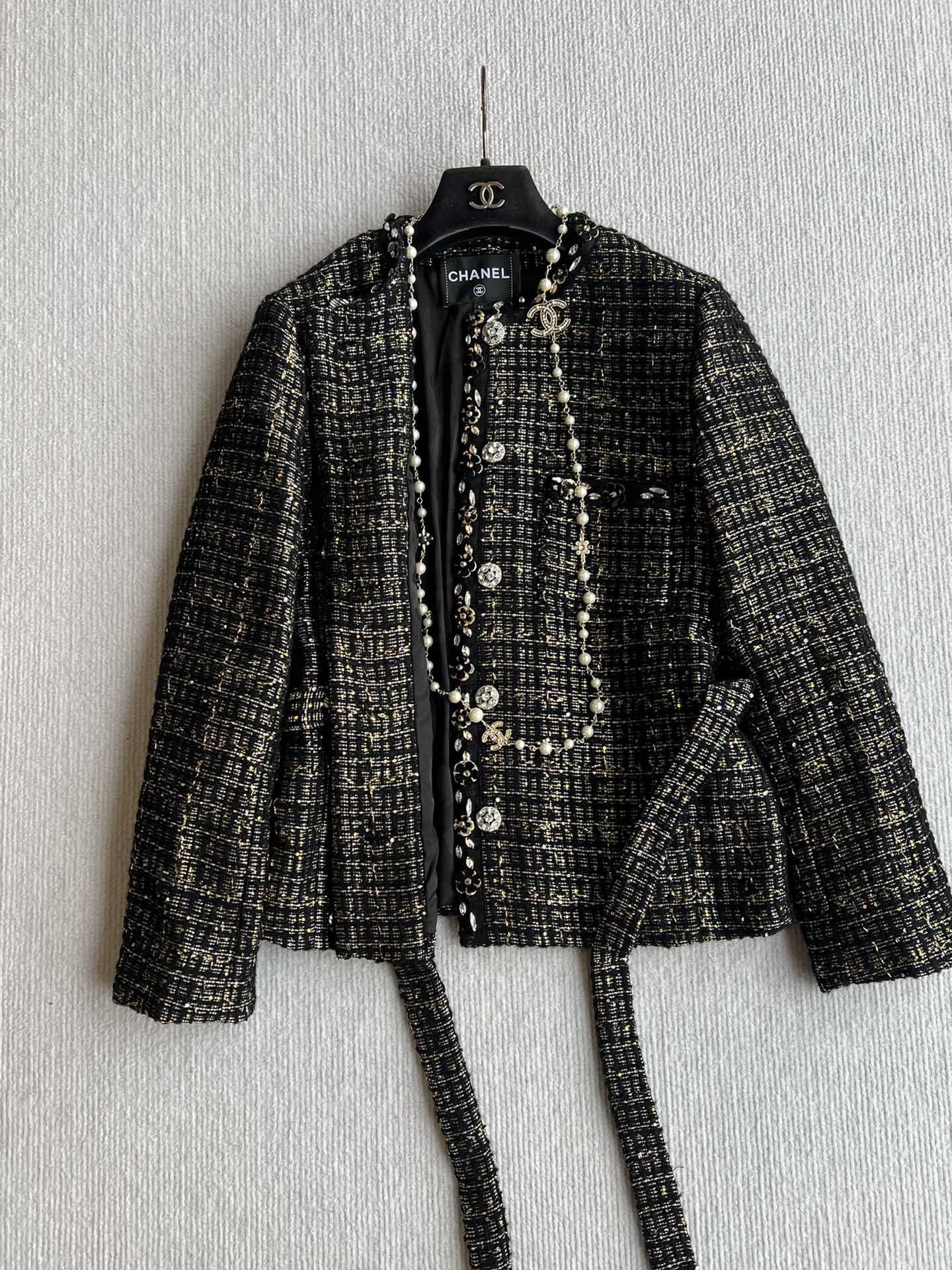 CC 25 Set Tweed Black Polyester Wool 289987