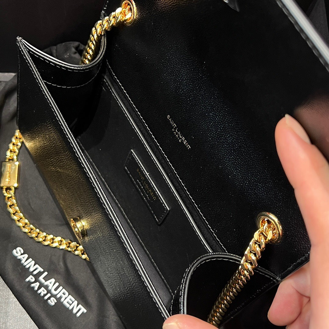 YSL 2026 Kate Medium Chain Bag 20cm Leather