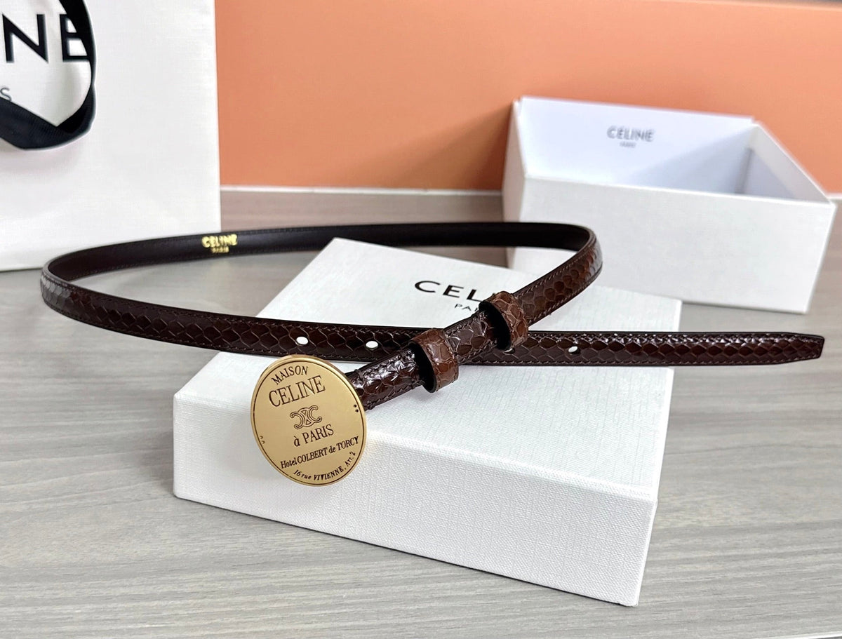 Celine 4.5cm Belt Buckle 1.3cm Width Leather