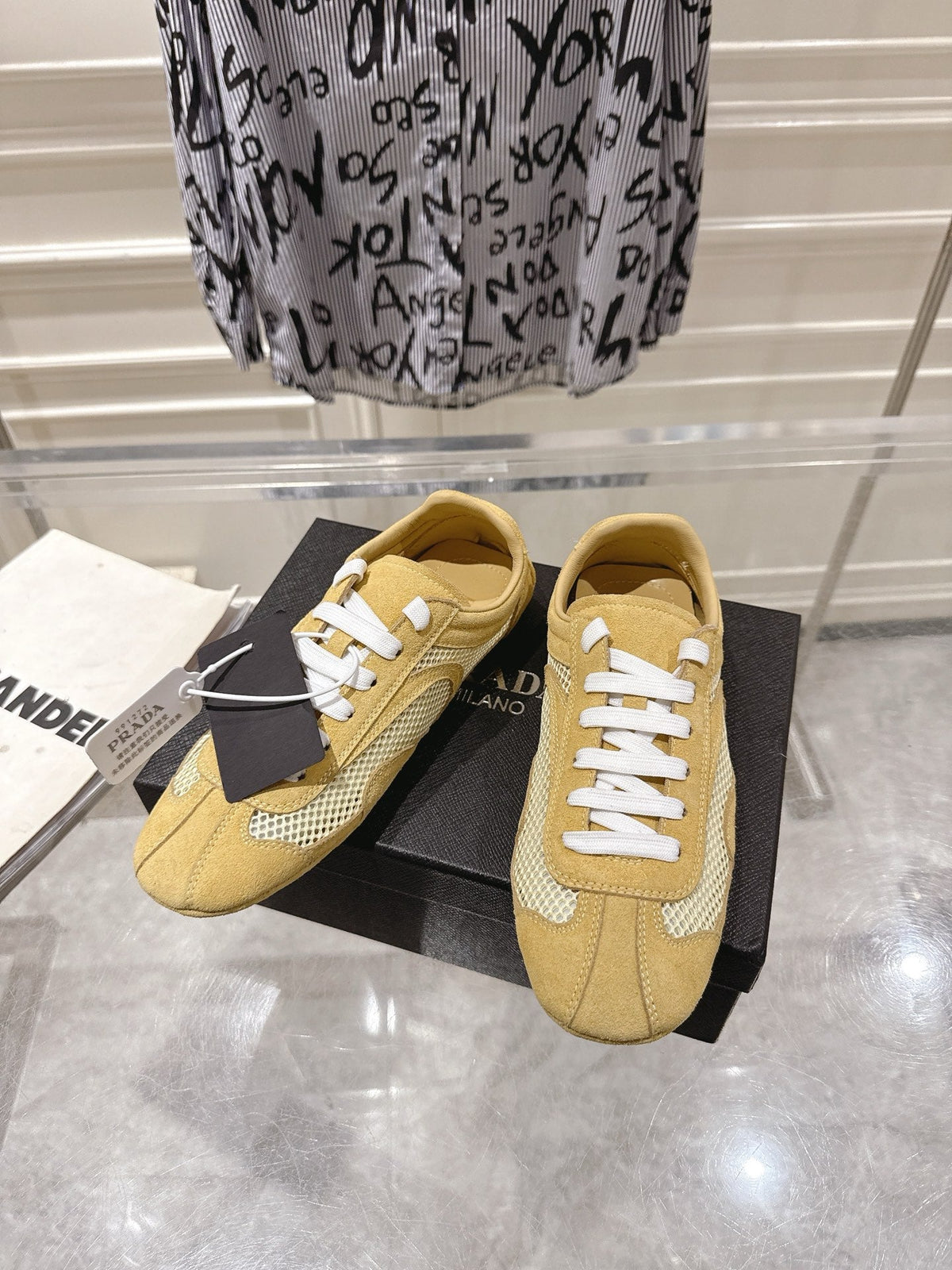 Prada 2026 Montecarlo Re-Edition Sneakers Mesh Suede 148099
