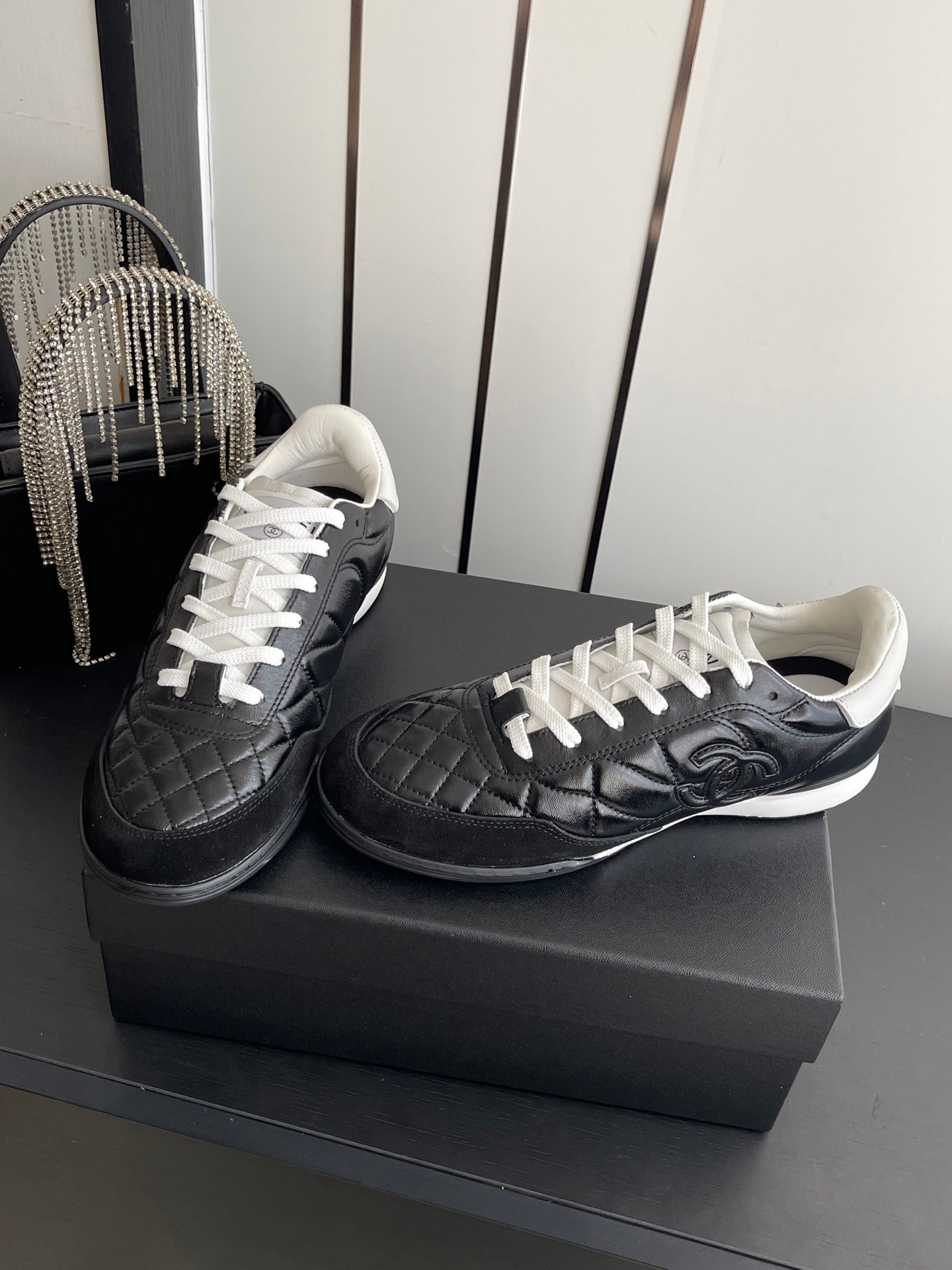 Chanel 2026 Sneaker Quilted Calfskin Suede 895746