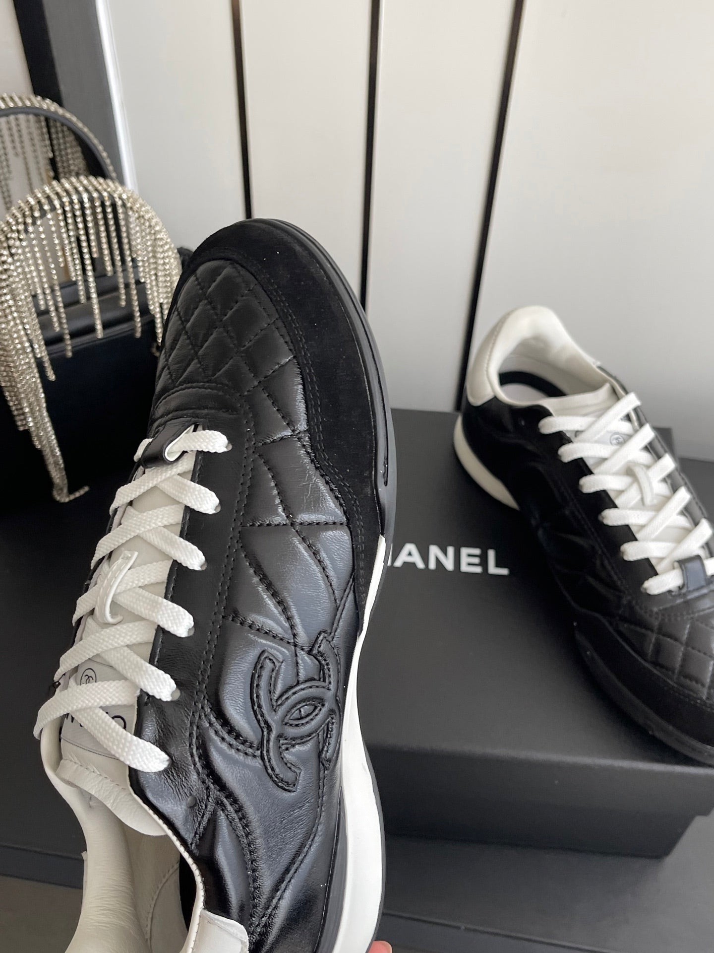 Chanel 2026 Sneaker Quilted Calfskin Suede 895746
