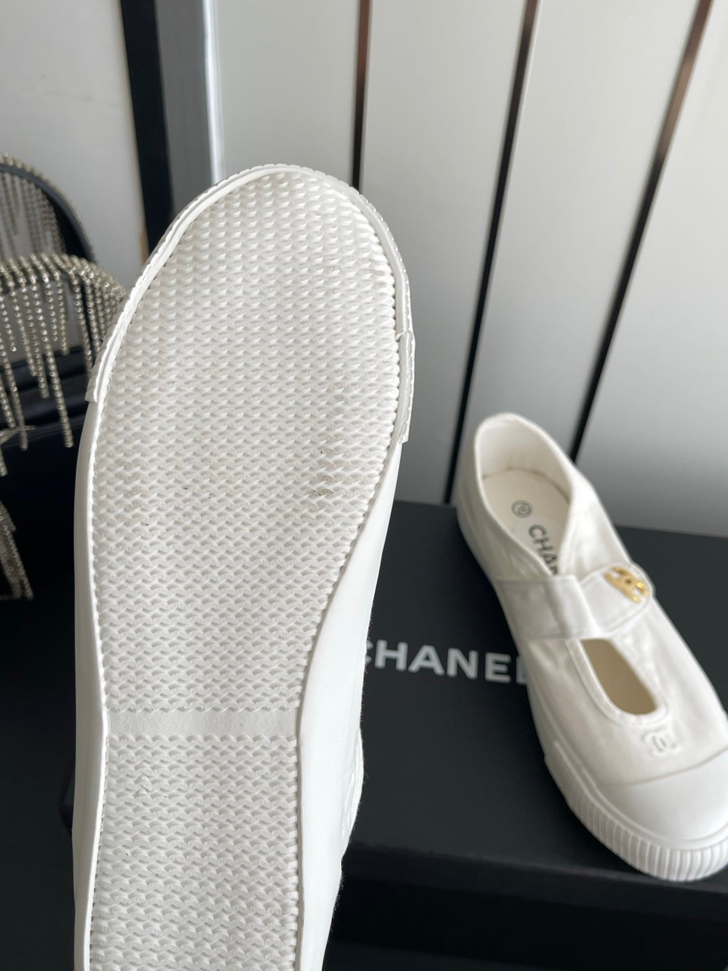 Chanel 2026 Strap Sneakers Canvas 945162