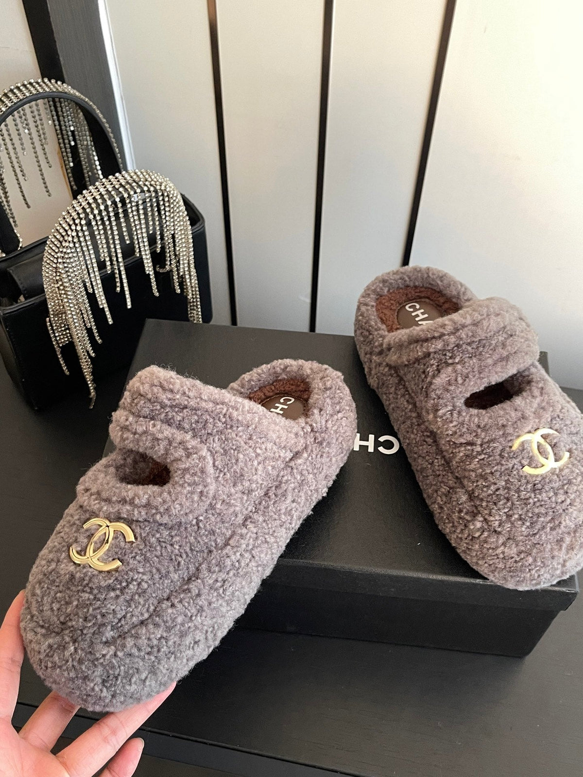 Chanel 2026 Furry Mule Wool 176755
