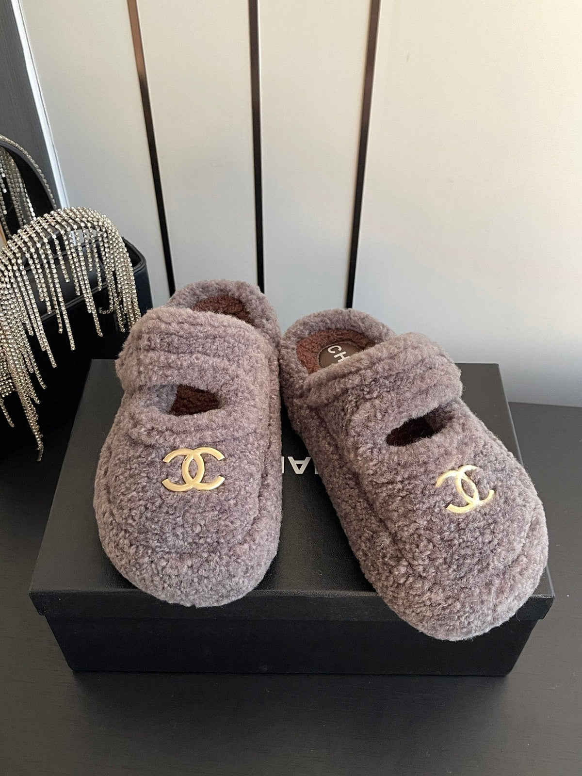 Chanel 2026 Furry Mule Wool 176755