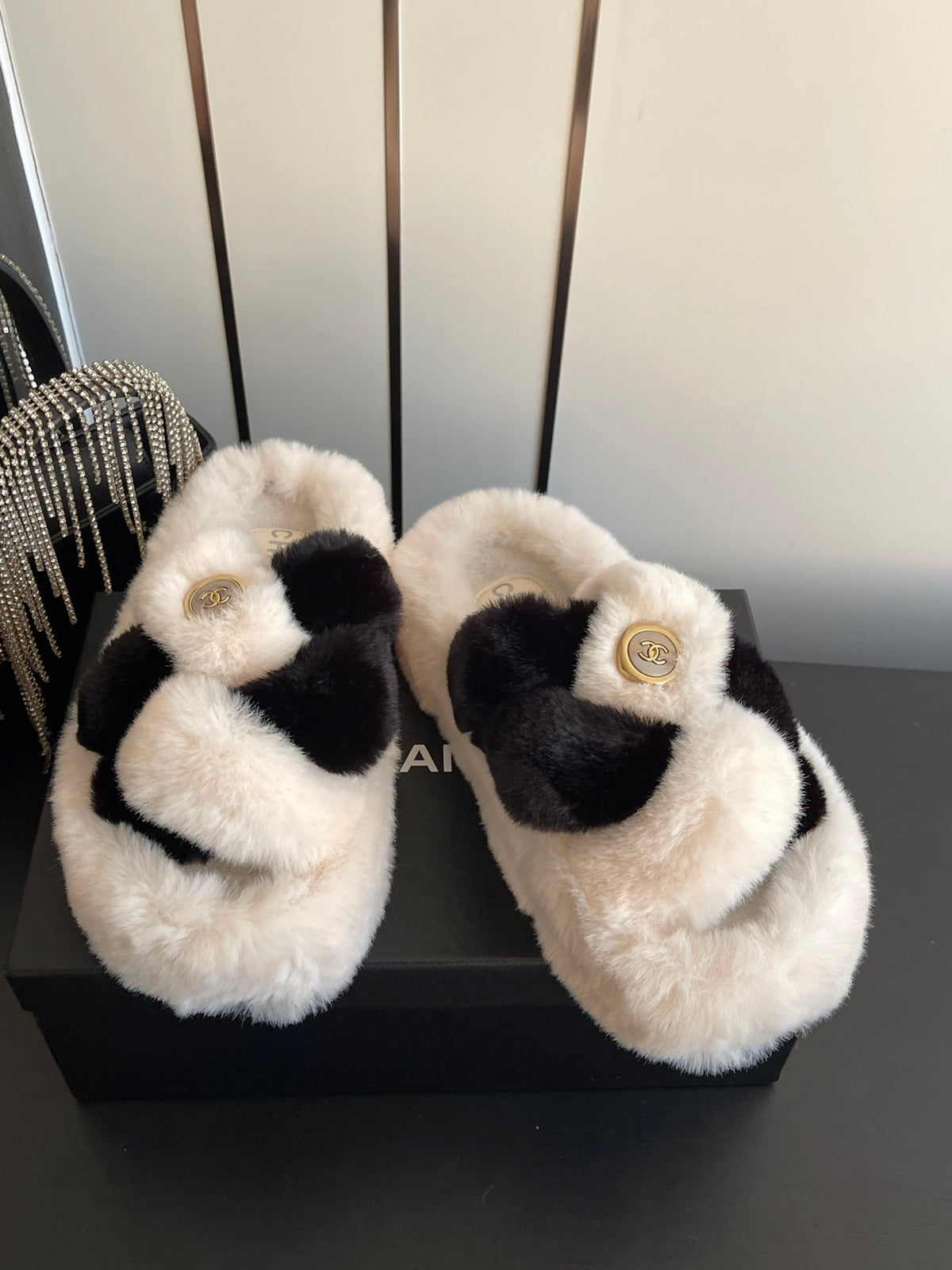 Chanel 2026 Double C Sandals Wool 176758