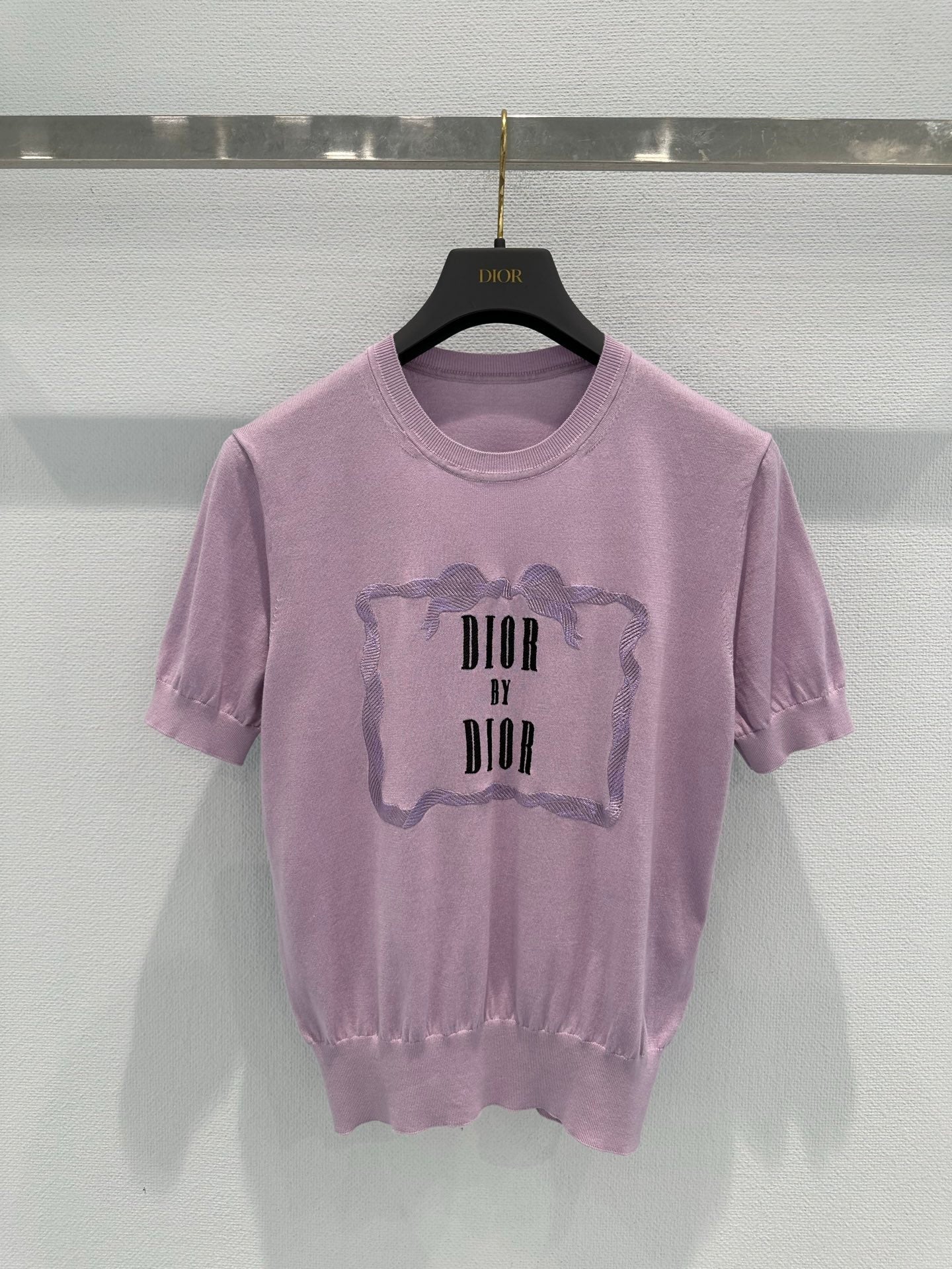 Dior 2026 Short-sleeved T-shirt Purple Cotton 460281