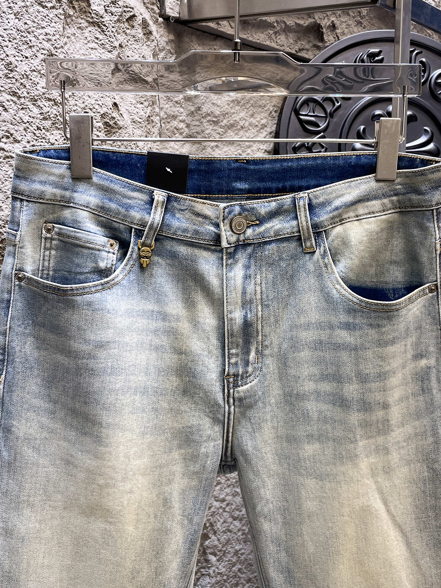 Fendi 2026 Men's Jeans Light Wash Denim 804370