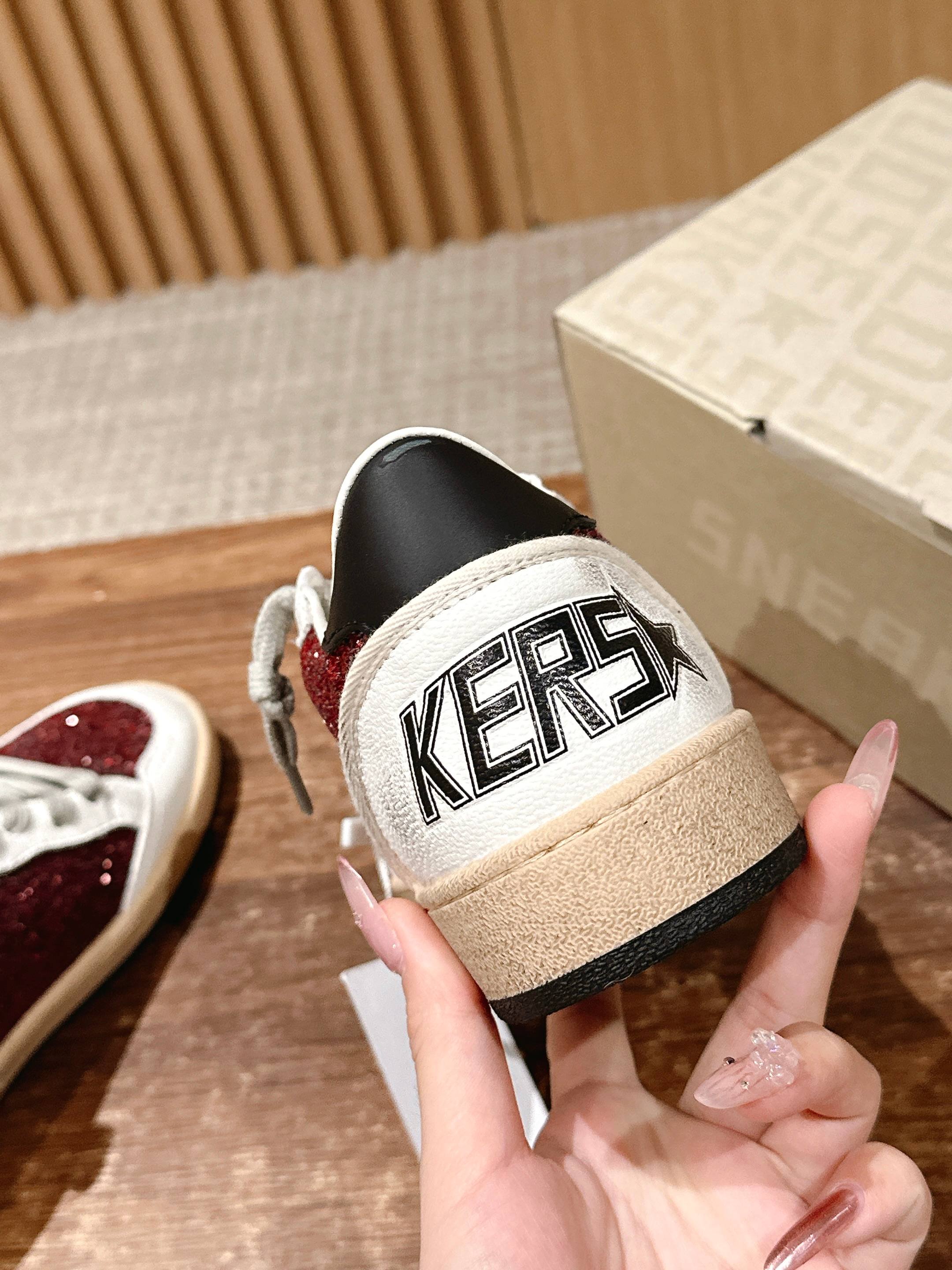 Golden Goose 2025 Sneaker White Red Cowhide 428308