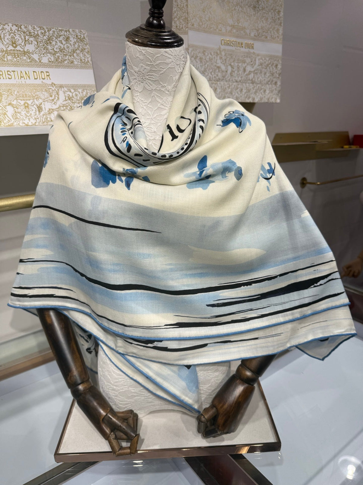 Dior 2026 Square Scarf 140cm Cashmere And Silk 216446