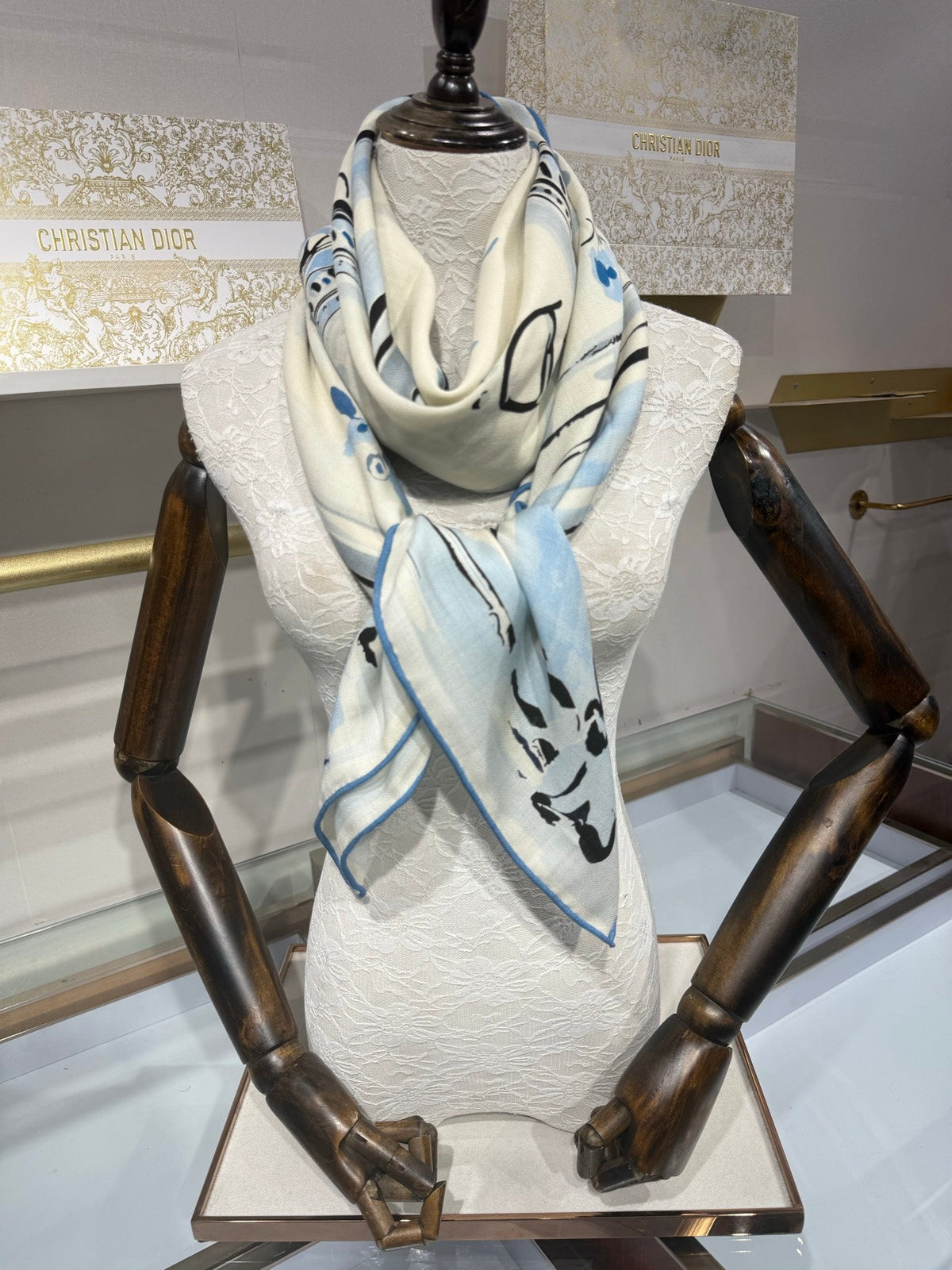 Dior 2026 Square Scarf 140cm Cashmere And Silk 216446