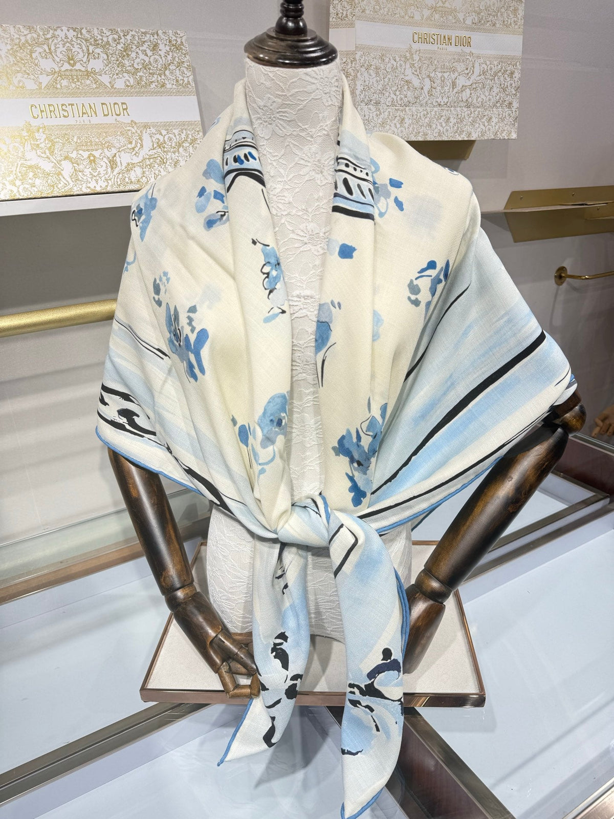 Dior 2026 Square Scarf 140cm Cashmere And Silk 216446