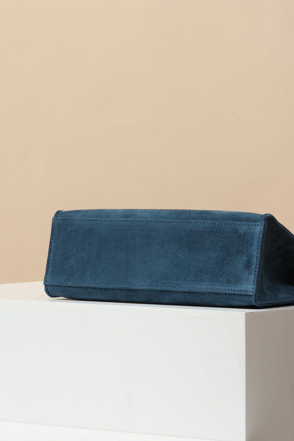High-end Hermes 2026 Kelly Pochette 22cm Bag Navy Blue Suede