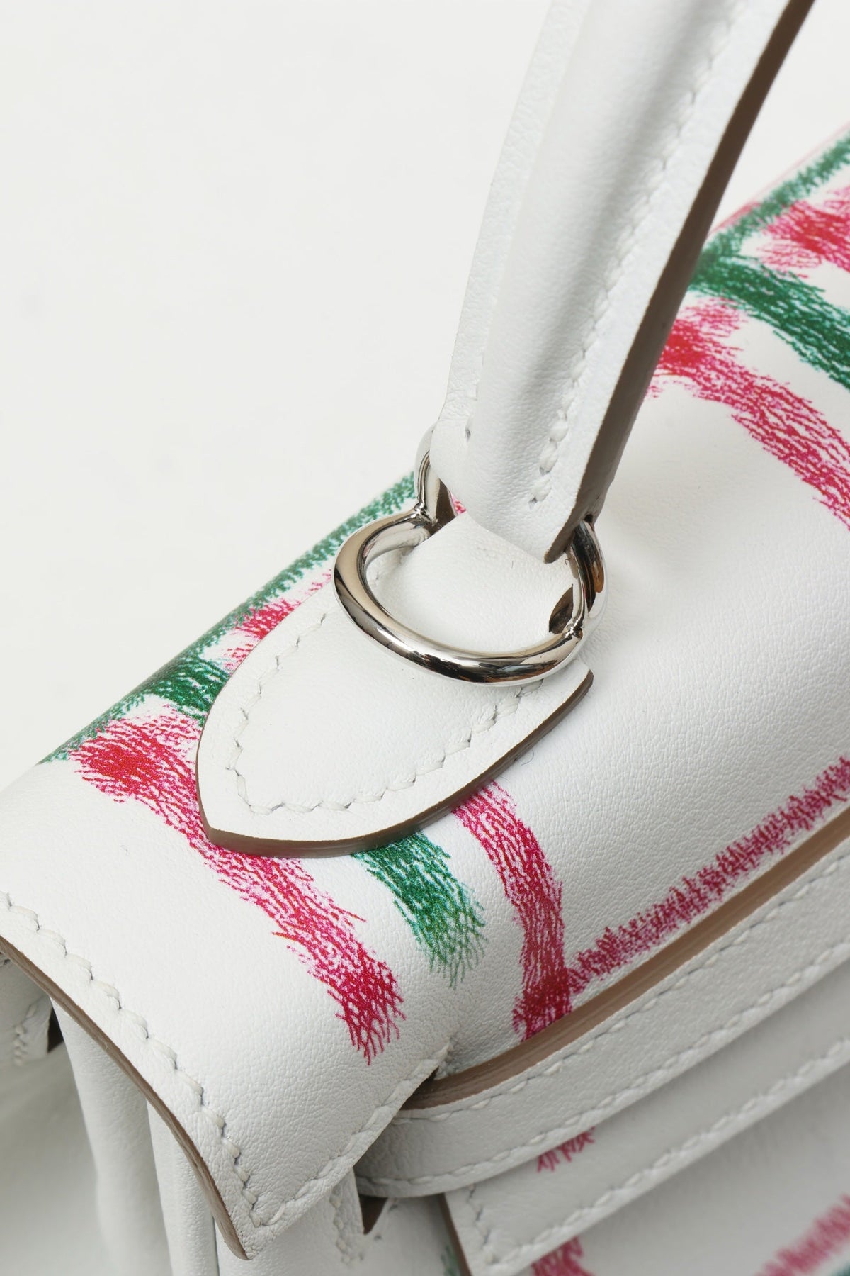 High-end Hermes 2026 Retourne Tartan Kelly Bag 25cm Swift Calfskin