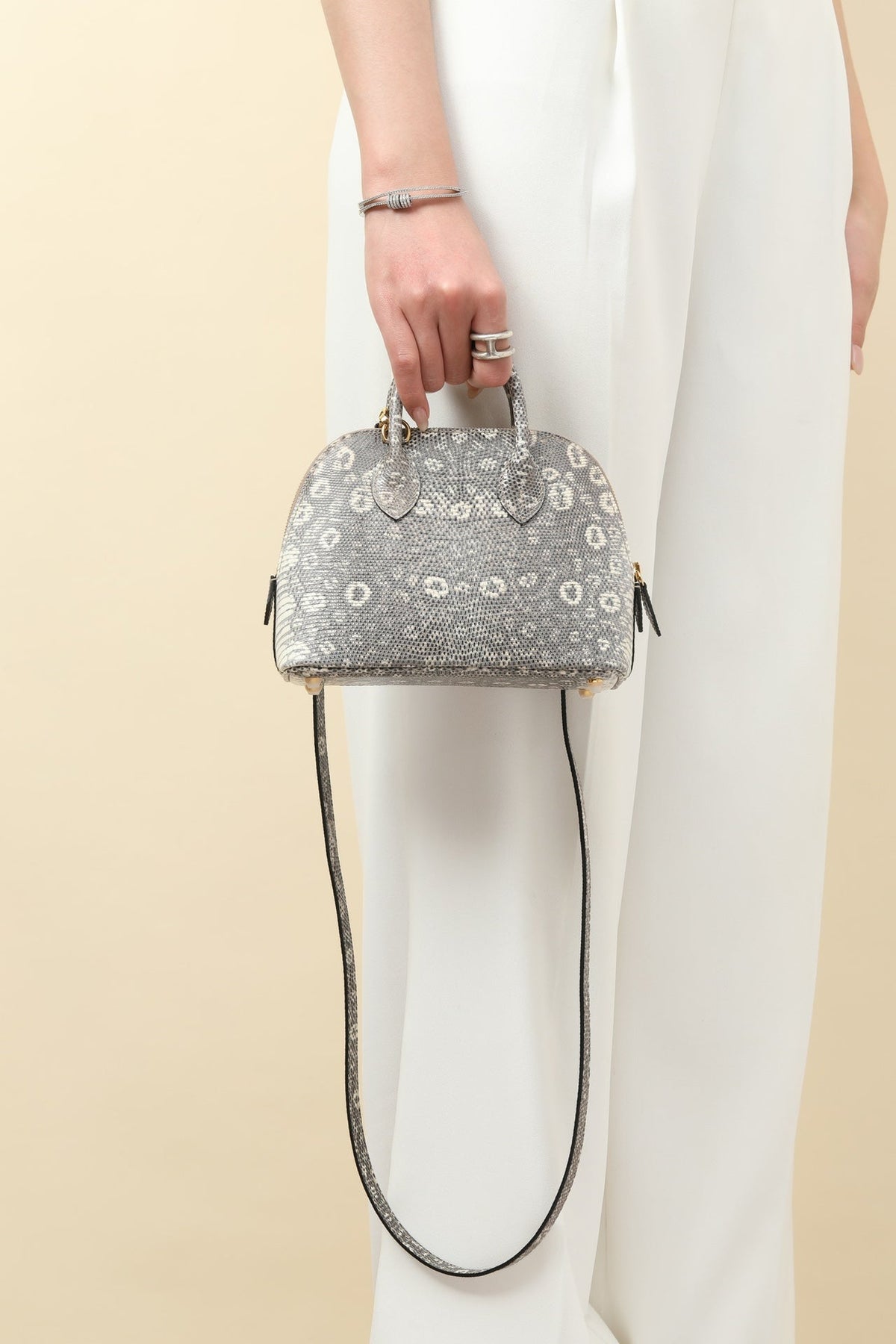 High-end Hermes 2026 Mini Bolide Bag 18cm Lizard Skin